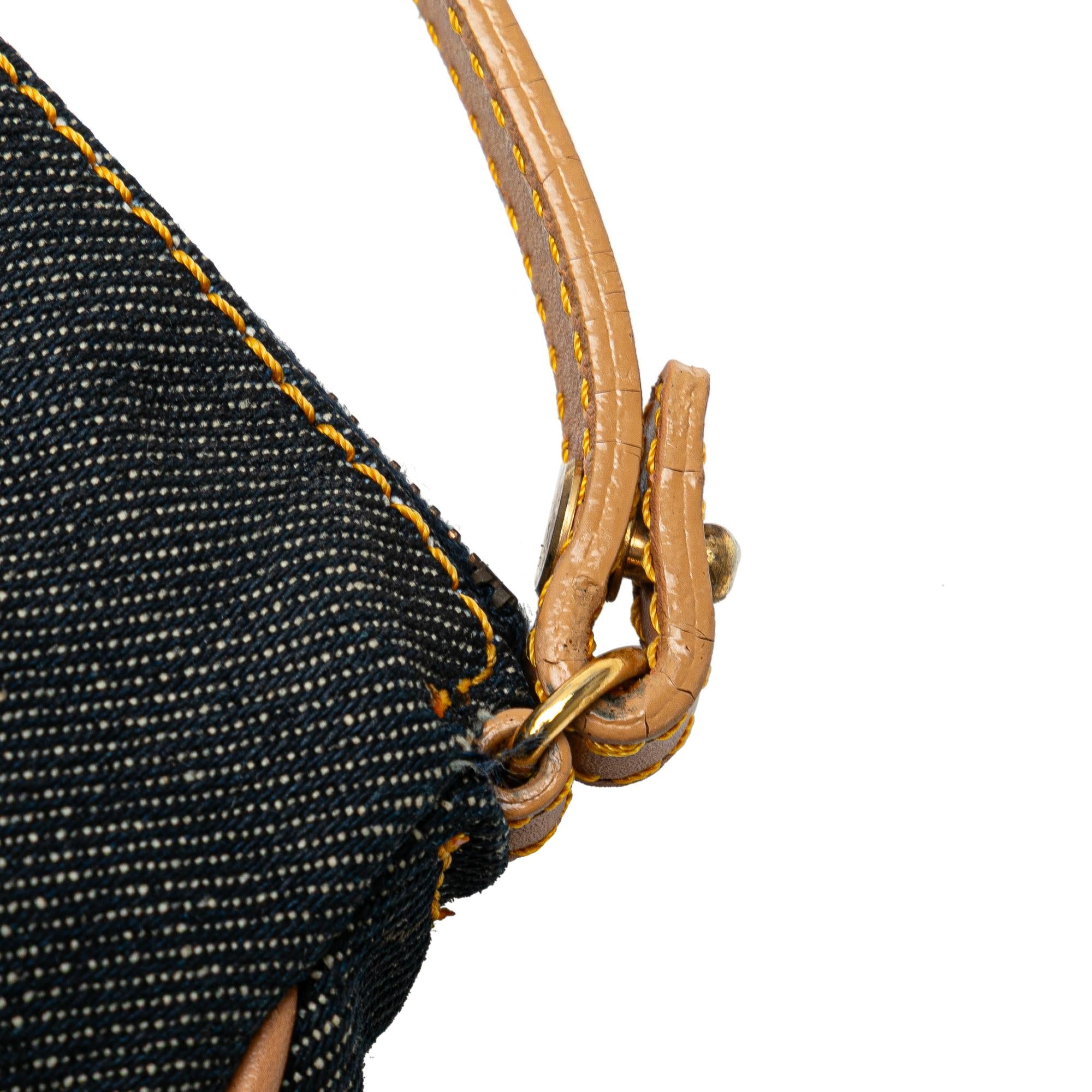 Dior Mini Denim Saddle Pochette