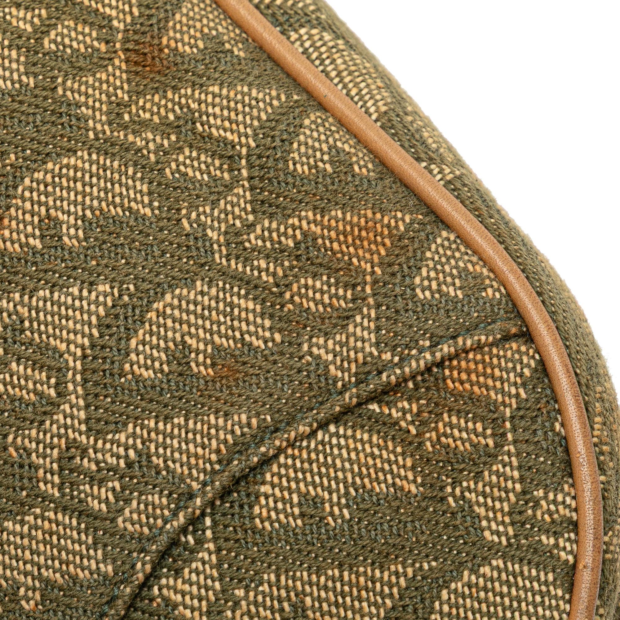 Dior Mini Diorissimo Canvas Saddle Pochette