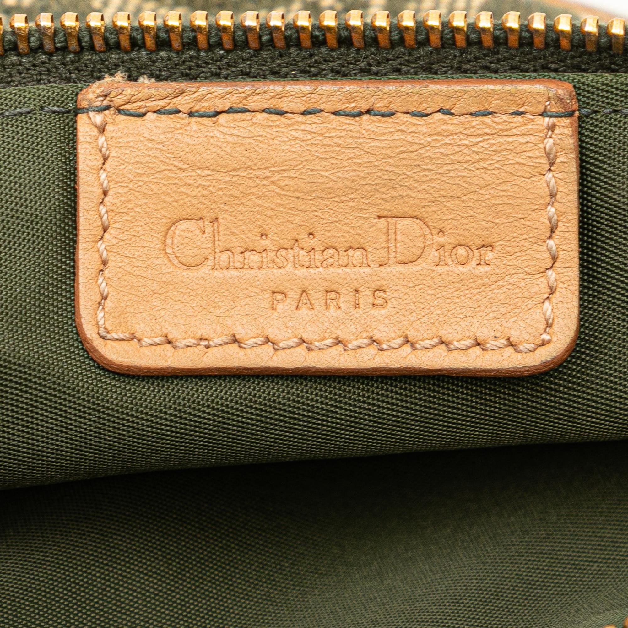 Dior Mini Diorissimo Canvas Saddle Pochette