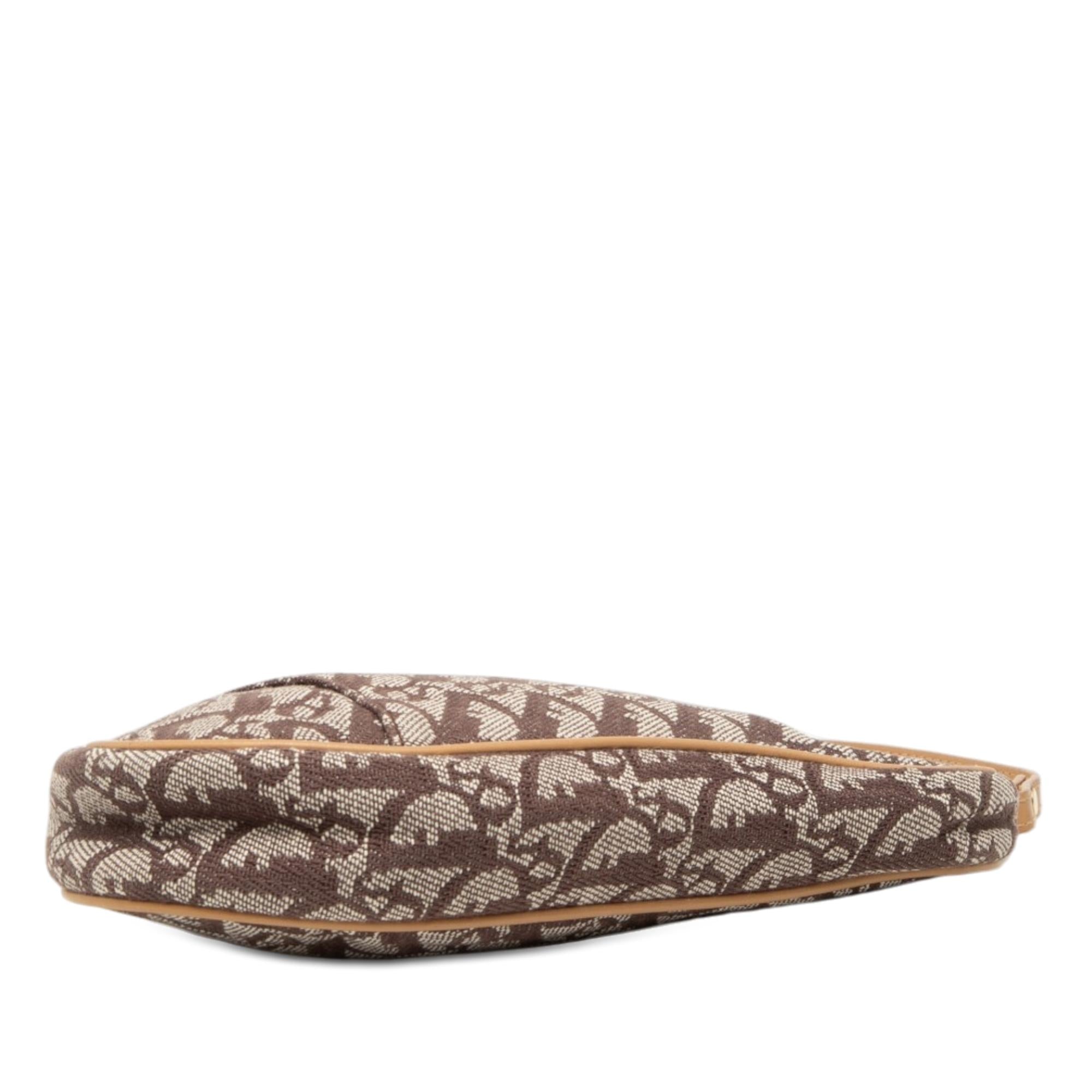 Dior Mini Diorissimo Canvas Saddle Pochette