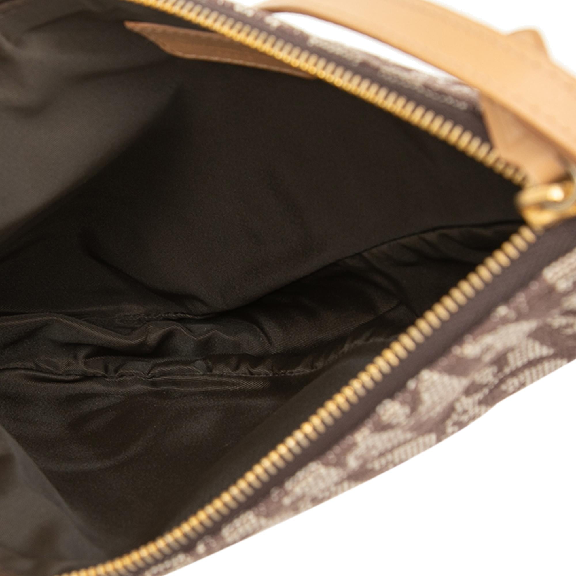 Dior Mini Diorissimo Canvas Saddle Pochette