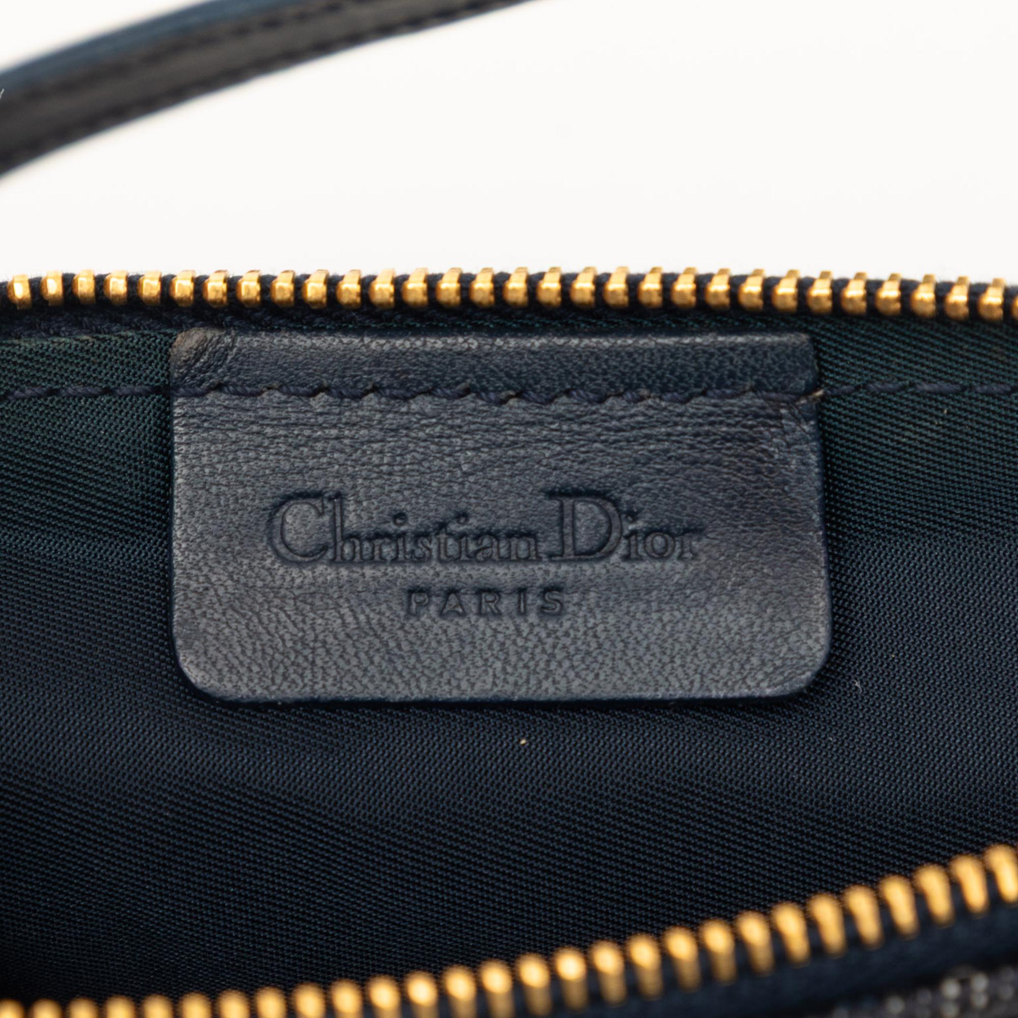 Dior Mini Diorissimo Canvas Saddle Pochette