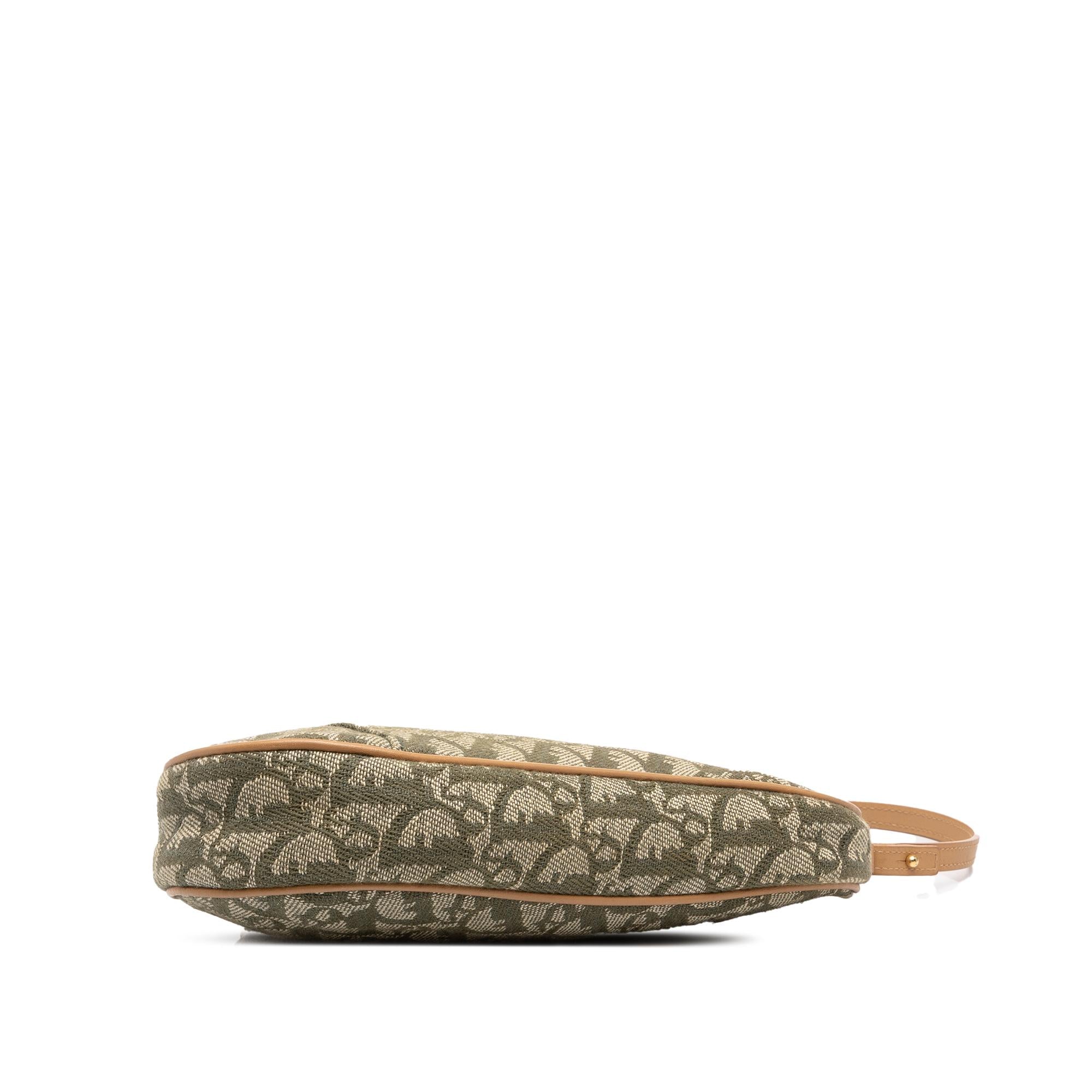 Dior Mini Diorissimo Canvas Saddle Pochette