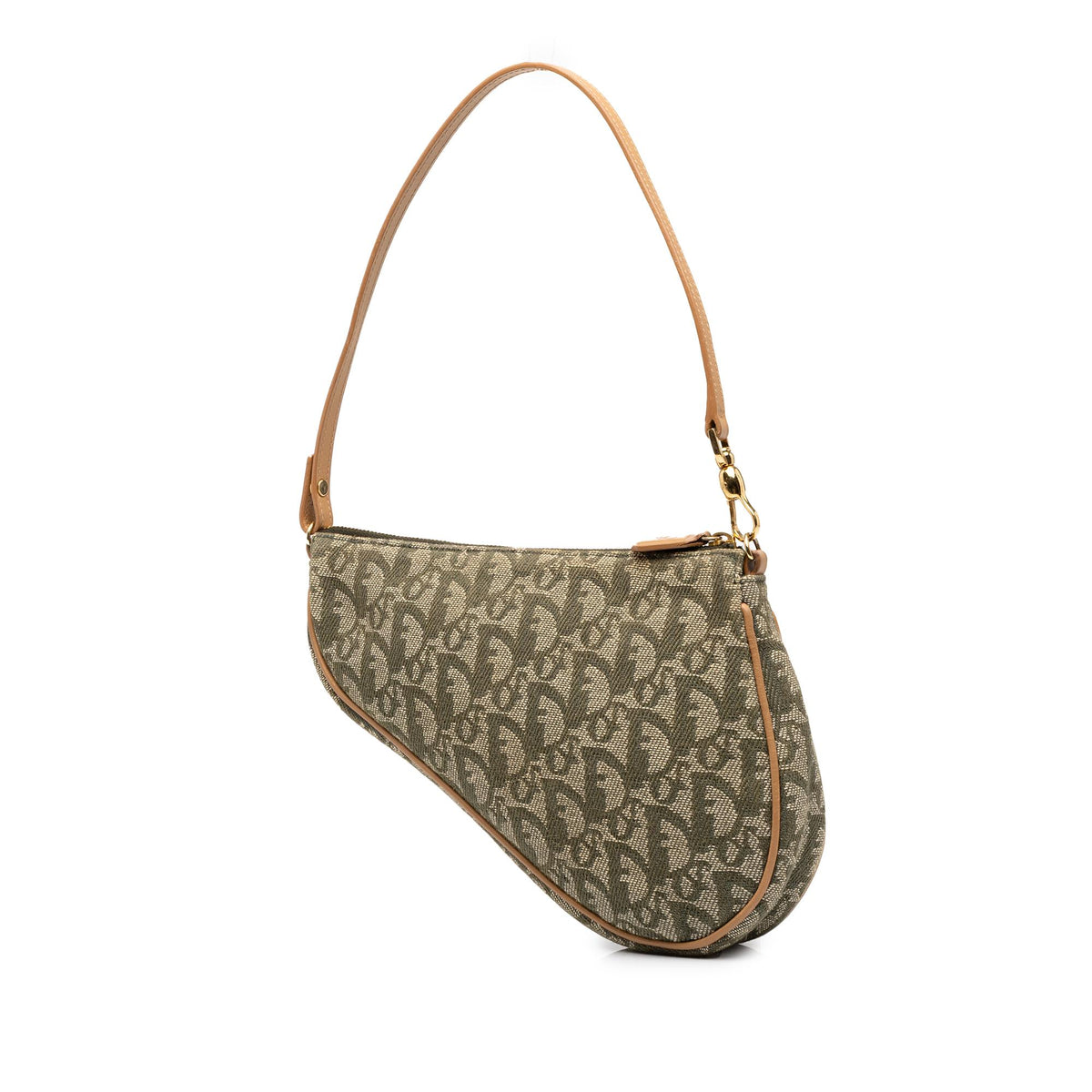 Dior Mini Diorissimo Canvas Saddle Pochette