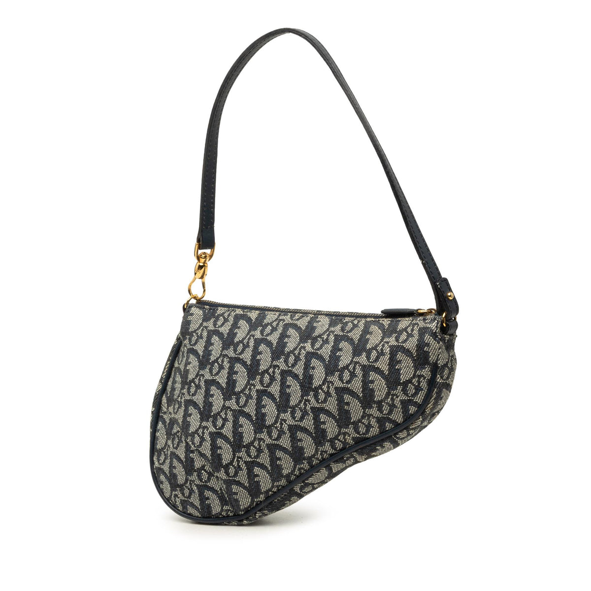 Dior Mini Diorissimo Canvas Saddle Pochette