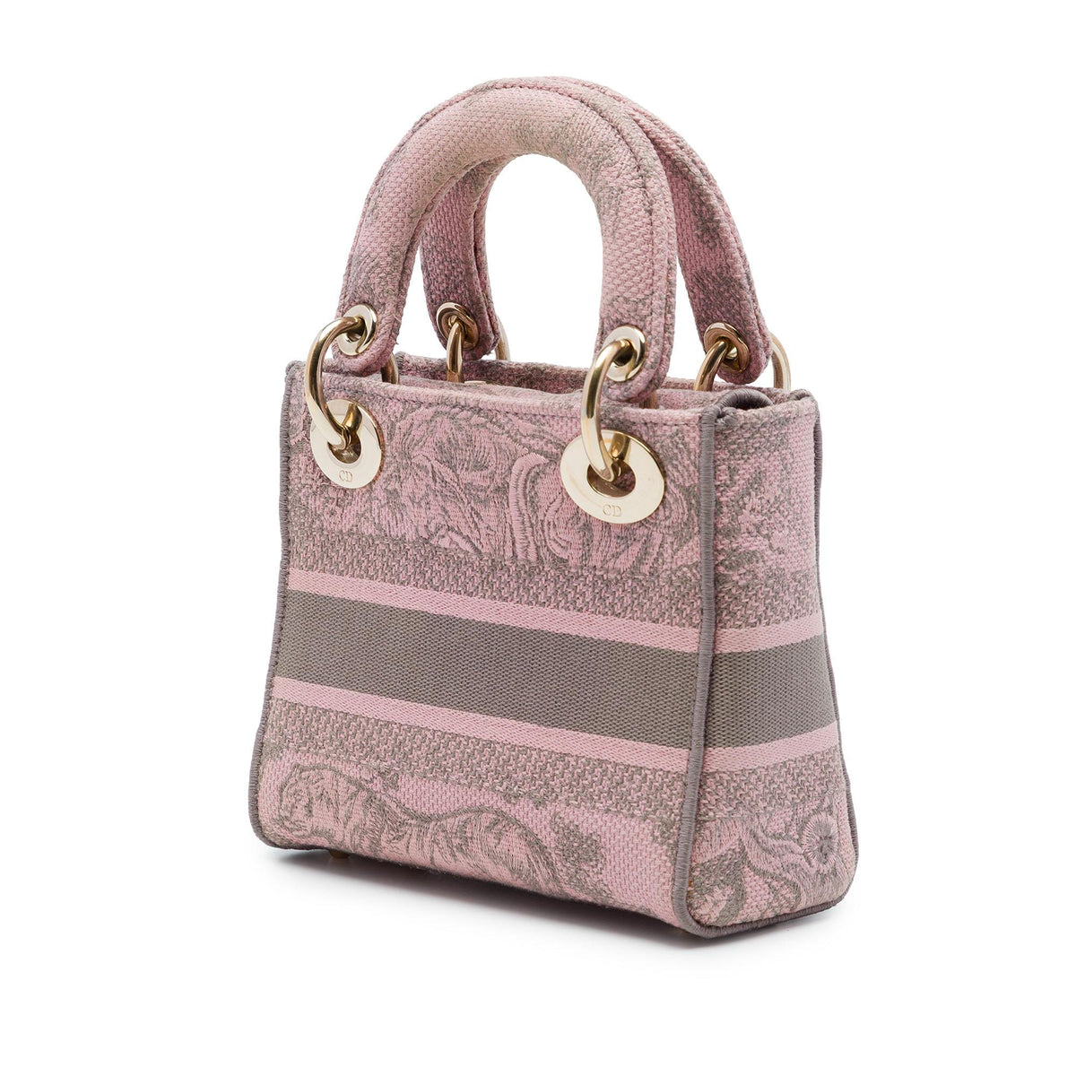Dior Mini Embroidered Canvas Toile De Jouy Lady D Lite
