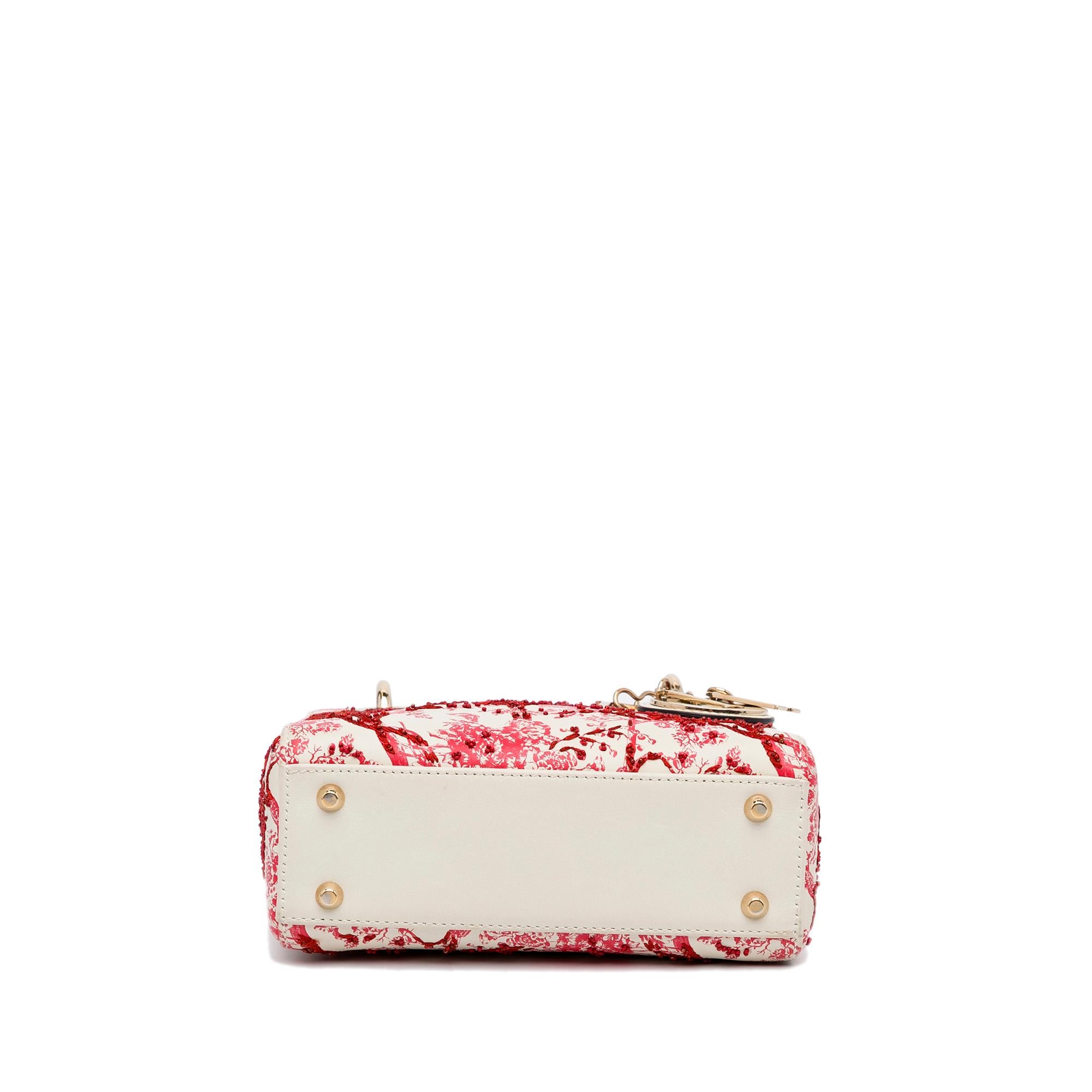 Dior Mini Floral Toile de Jouy Lady Dior (SHG-Kfg3ki)