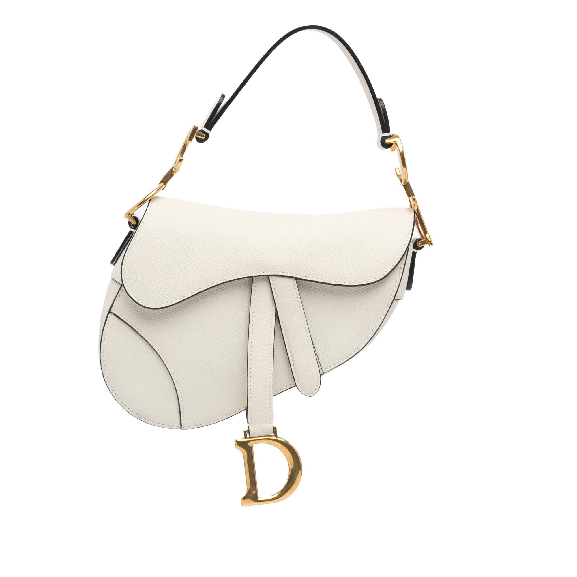 Dior Mini Grained Calfskin Saddle Bag