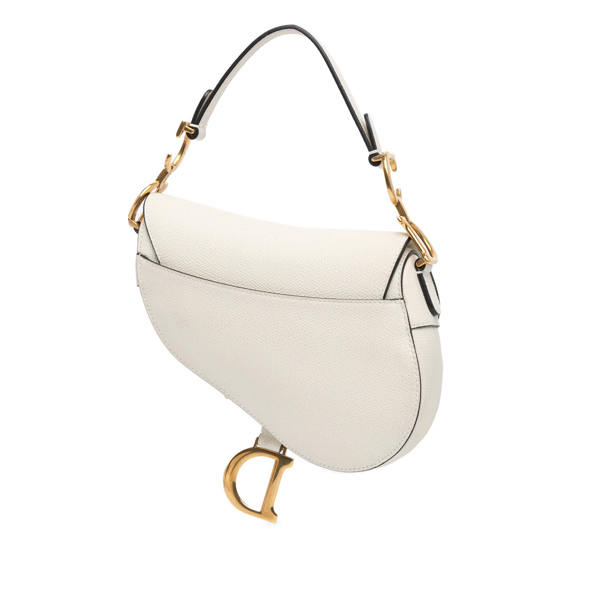 Dior Mini Grained Calfskin Saddle Bag