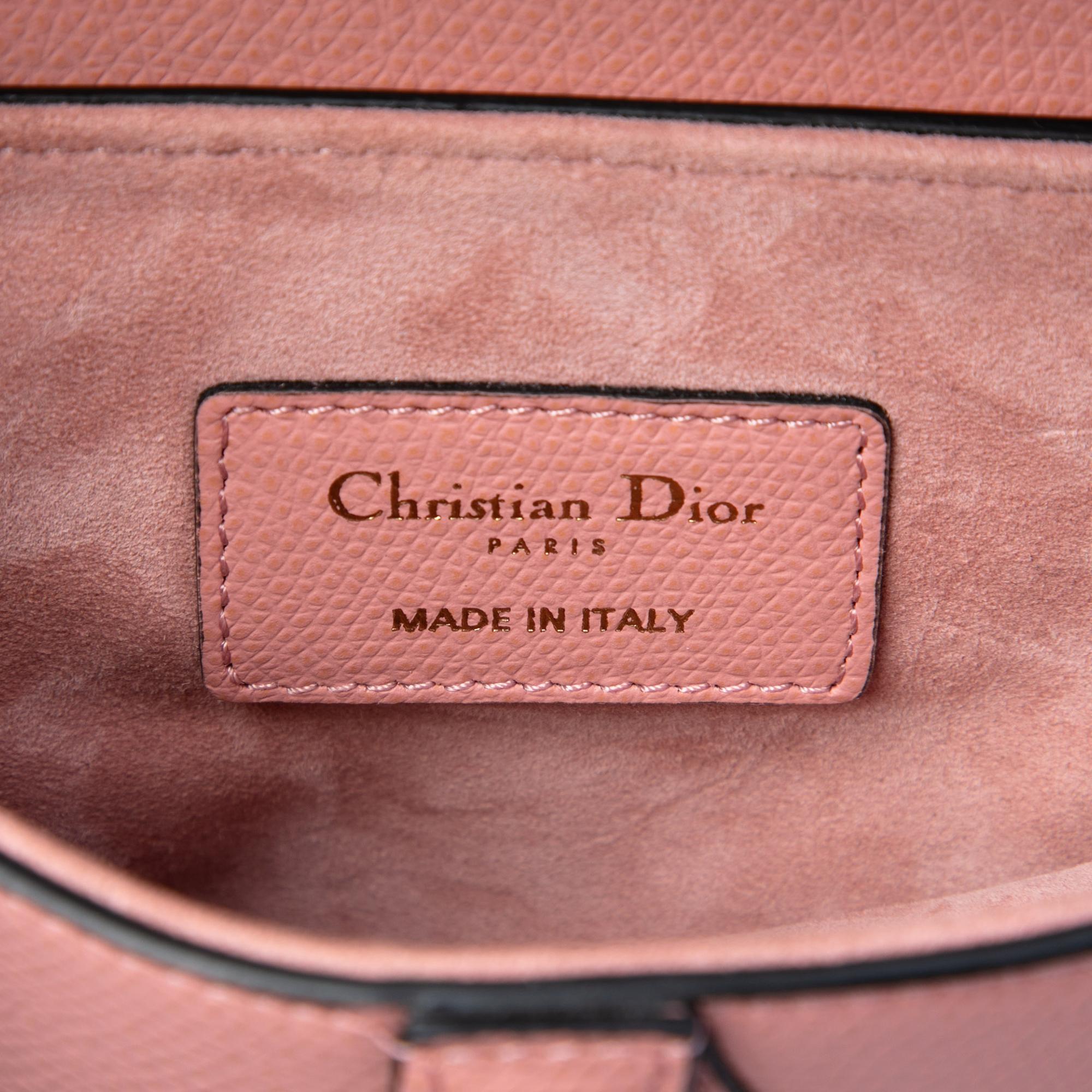 Dior Mini Grained Calfskin Saddle Bag