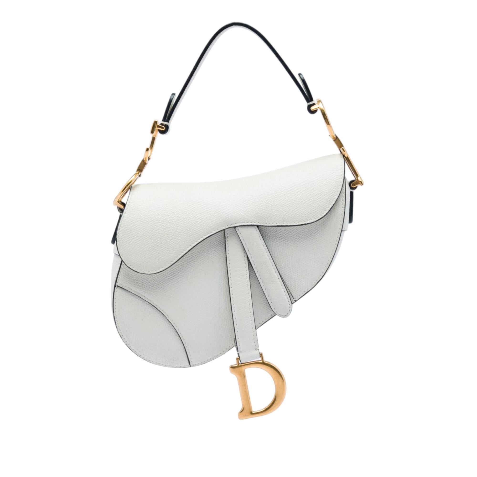 Dior Mini Grained Calfskin Saddle Bag