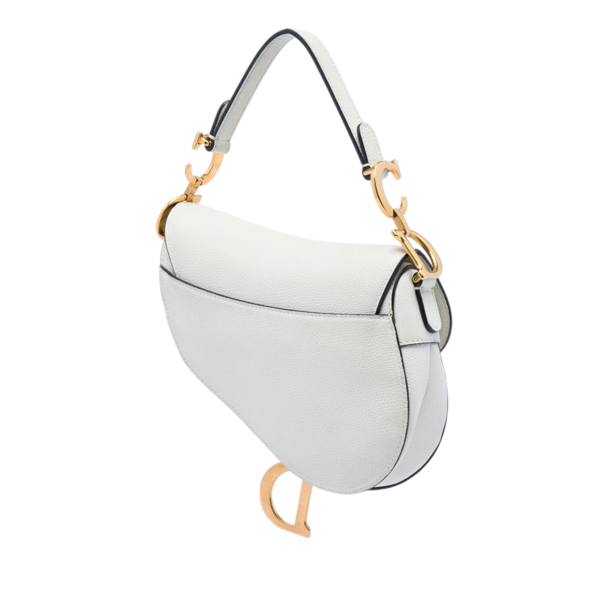 Dior Mini Grained Calfskin Saddle Bag