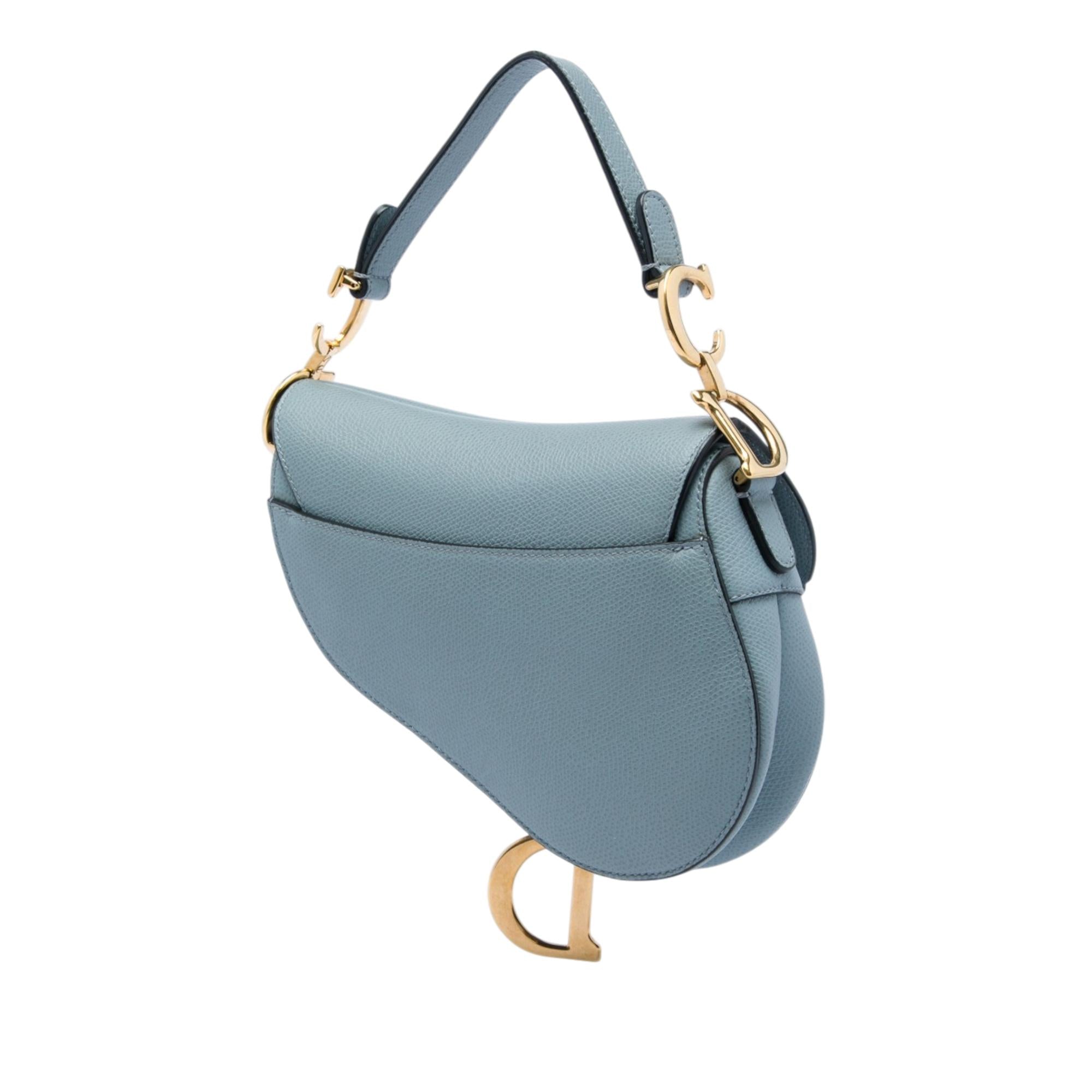 Dior Mini Grained Calfskin Saddle Bag