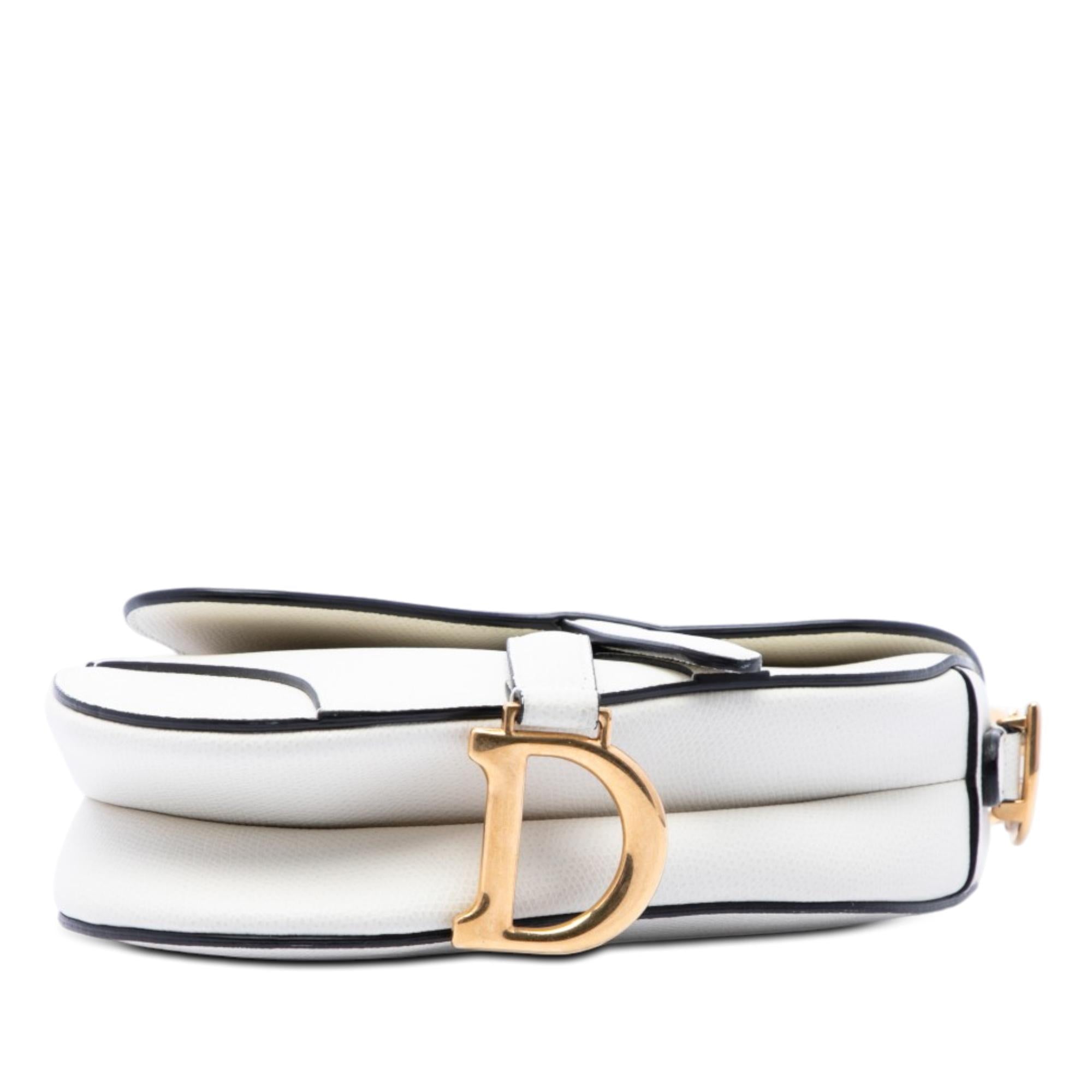 Dior Mini Grained Calfskin Saddle Bag
