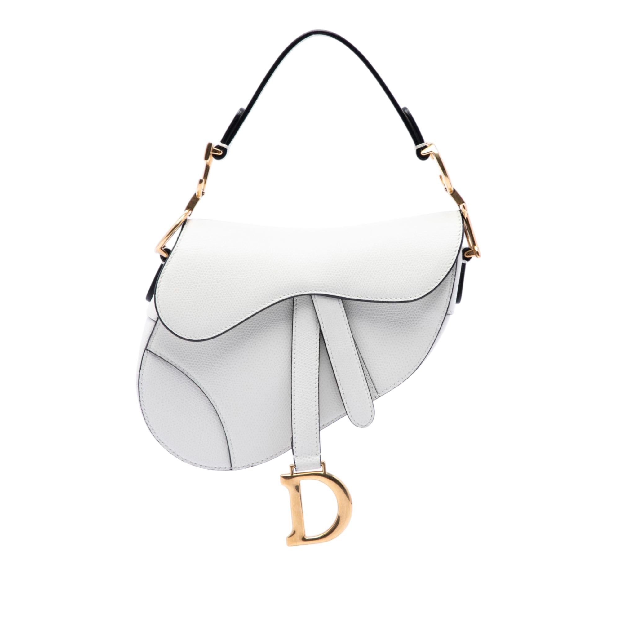 Dior Mini Grained Calfskin Saddle Bag