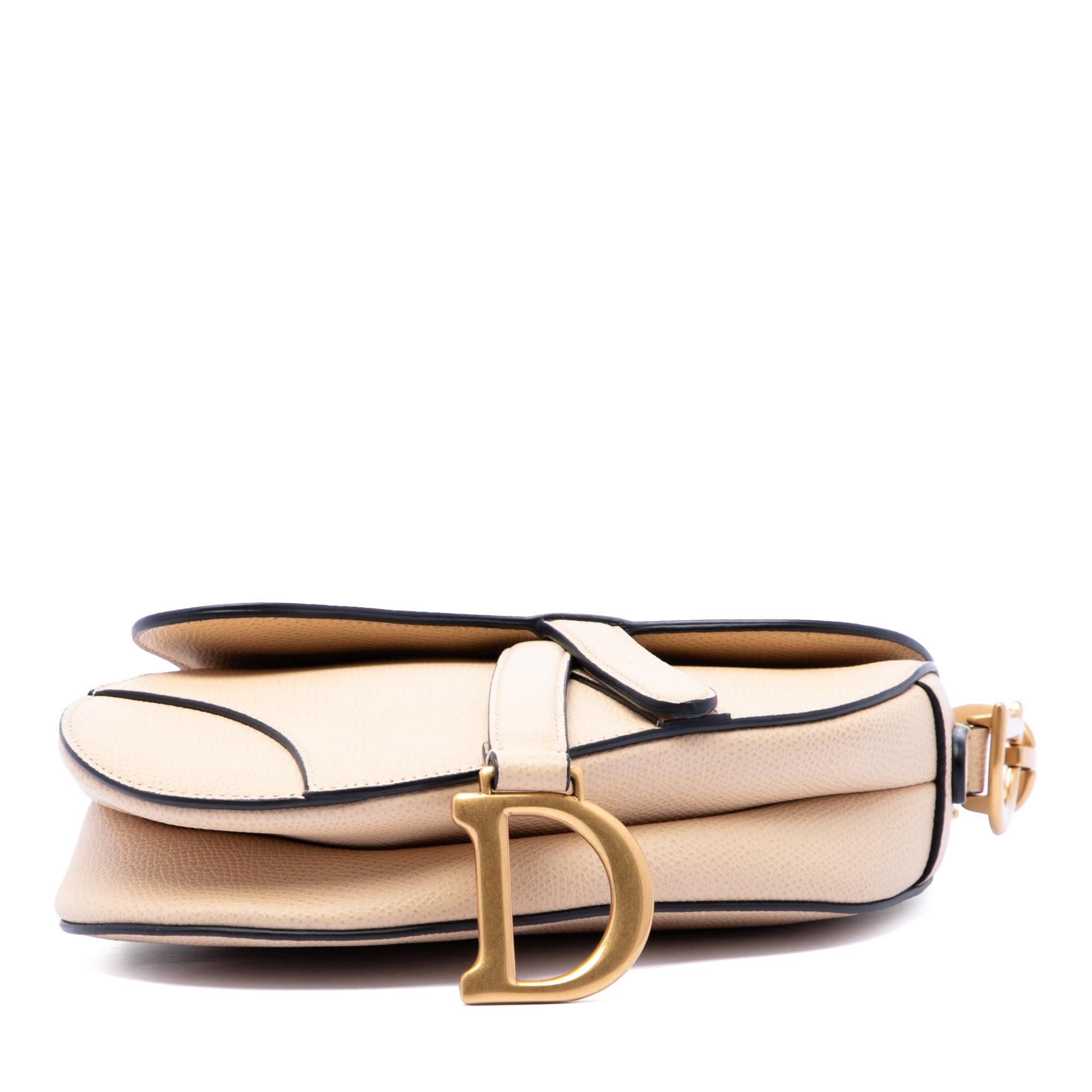 Dior Mini Grained Calfskin Saddle Bag