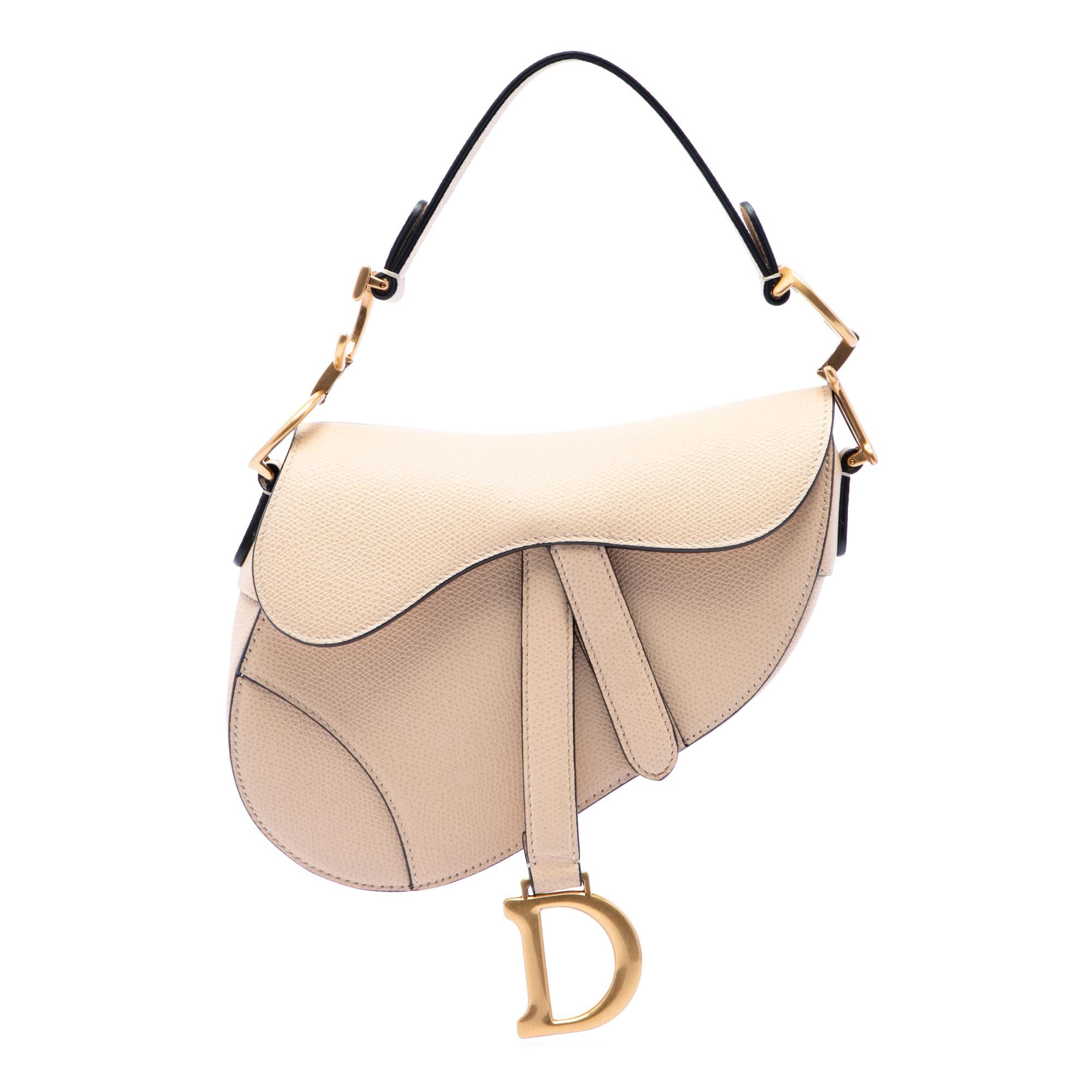 Dior Mini Grained Calfskin Saddle Bag