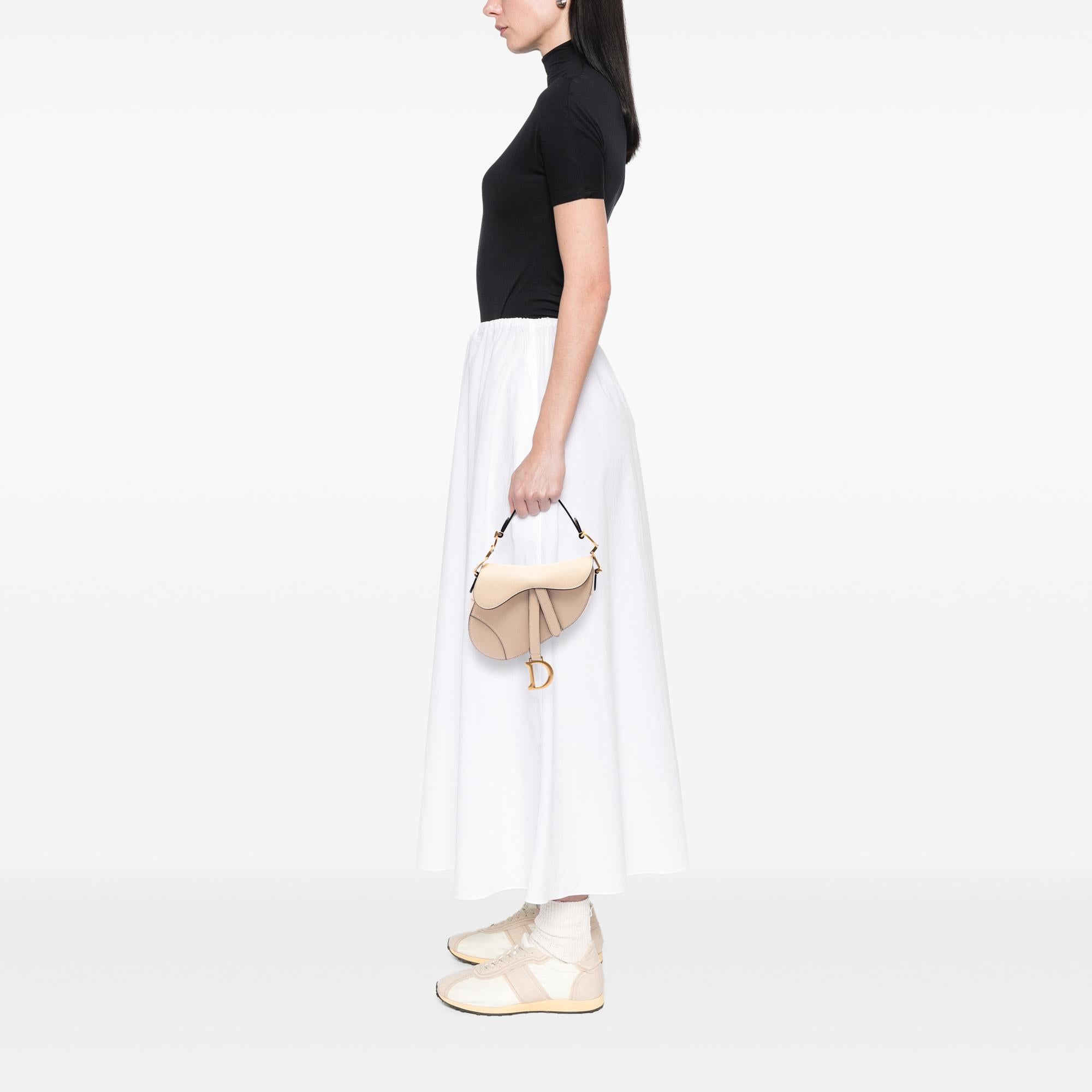 Dior Mini Grained Calfskin Saddle Bag