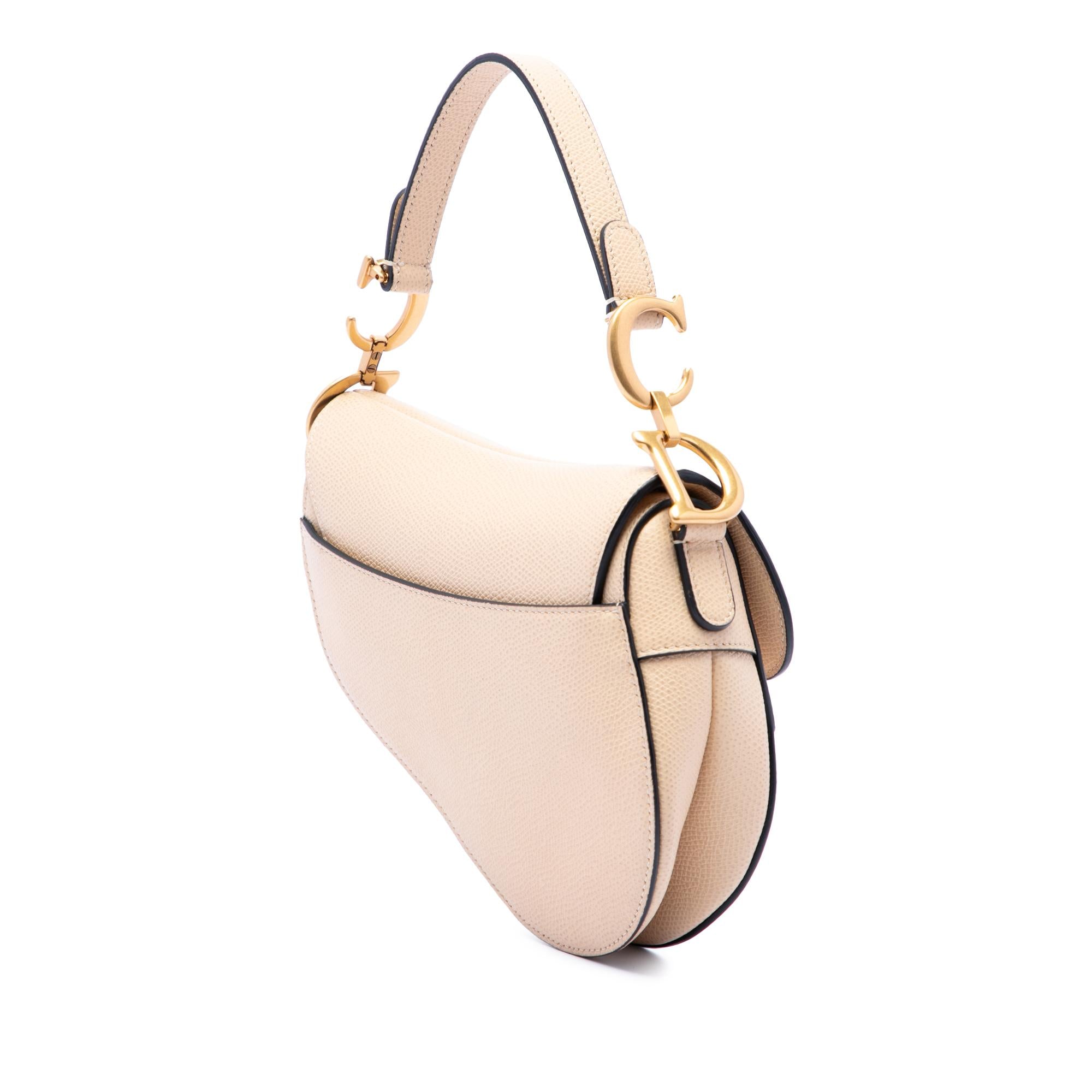 Dior Mini Grained Calfskin Saddle Bag