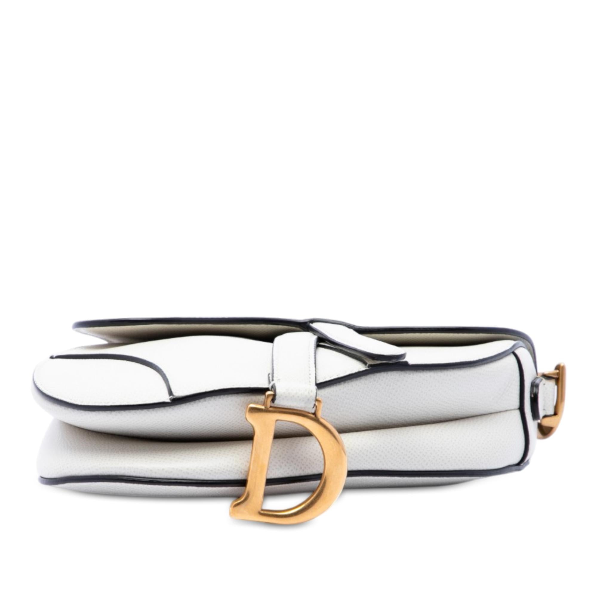 Dior Mini Grained Calfskin Saddle Bag