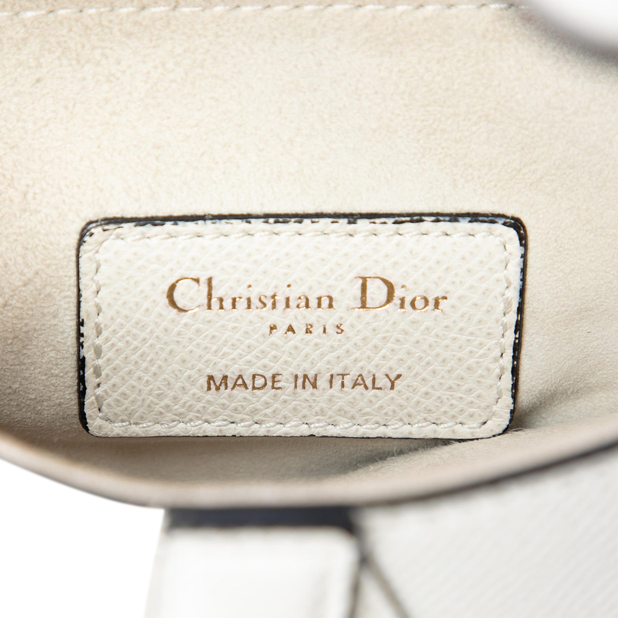 Dior Mini Grained Calfskin Saddle Bag