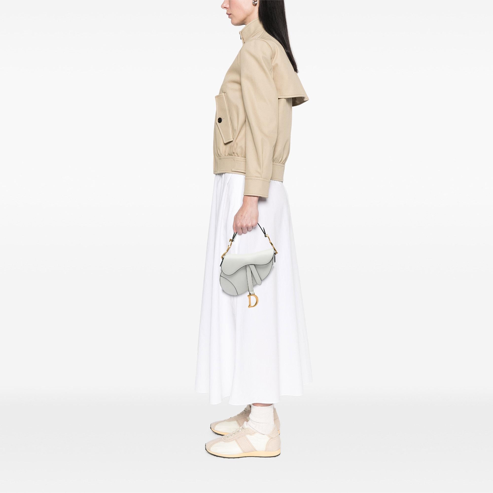 Dior Mini Grained Calfskin Saddle Bag