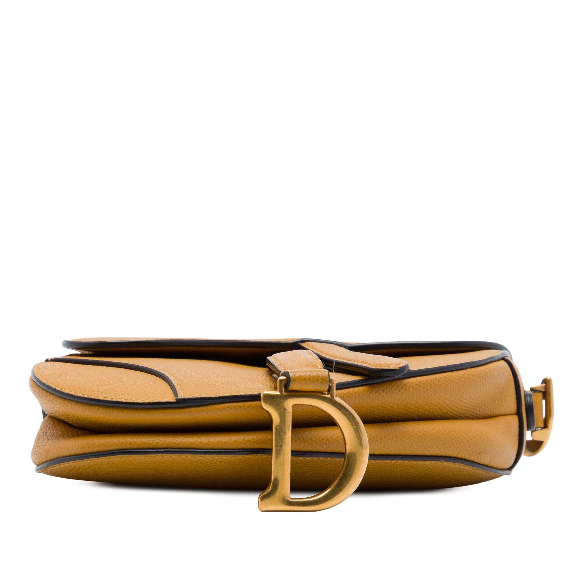Dior Mini Grained Calfskin Saddle Bag
