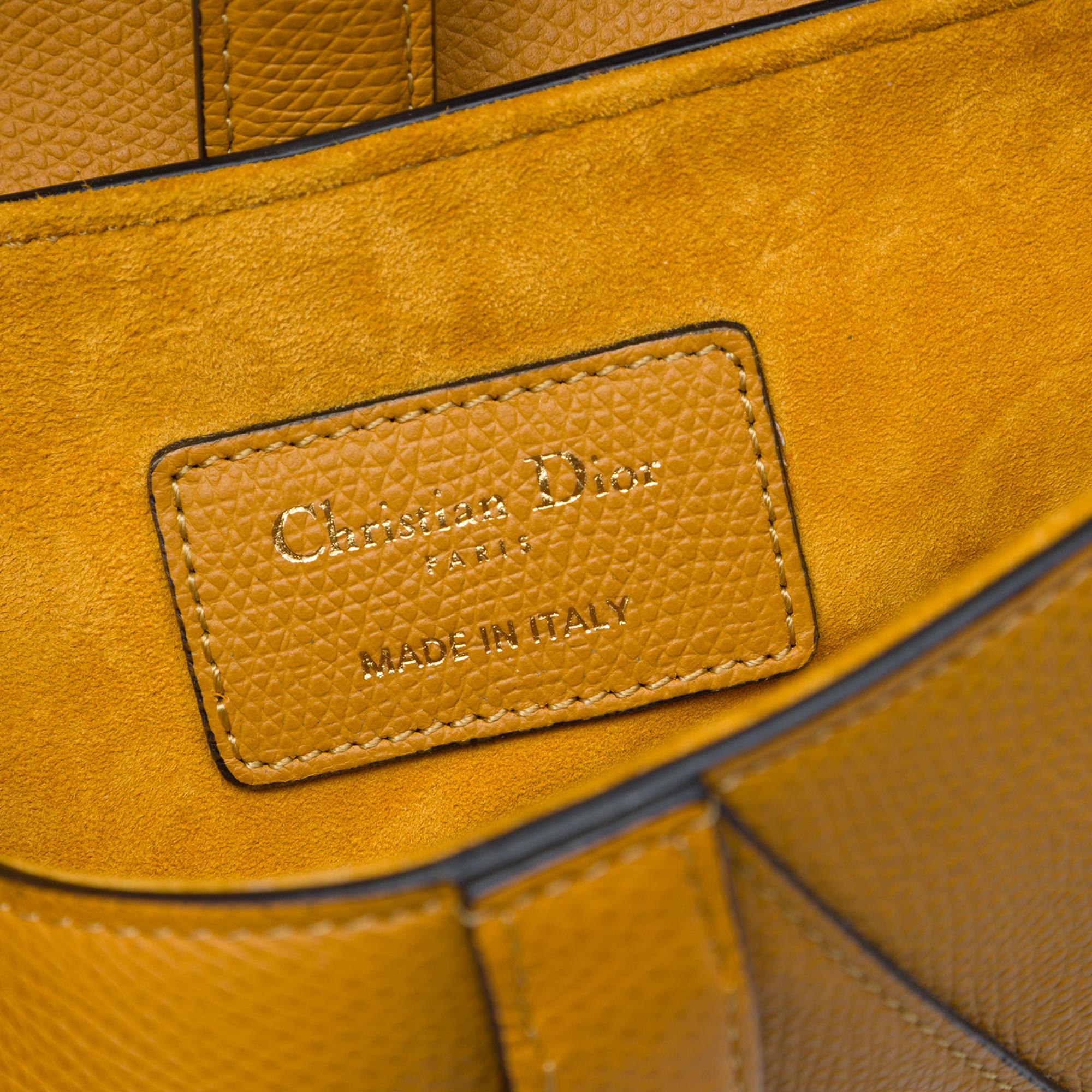 Dior Mini Grained Calfskin Saddle Bag
