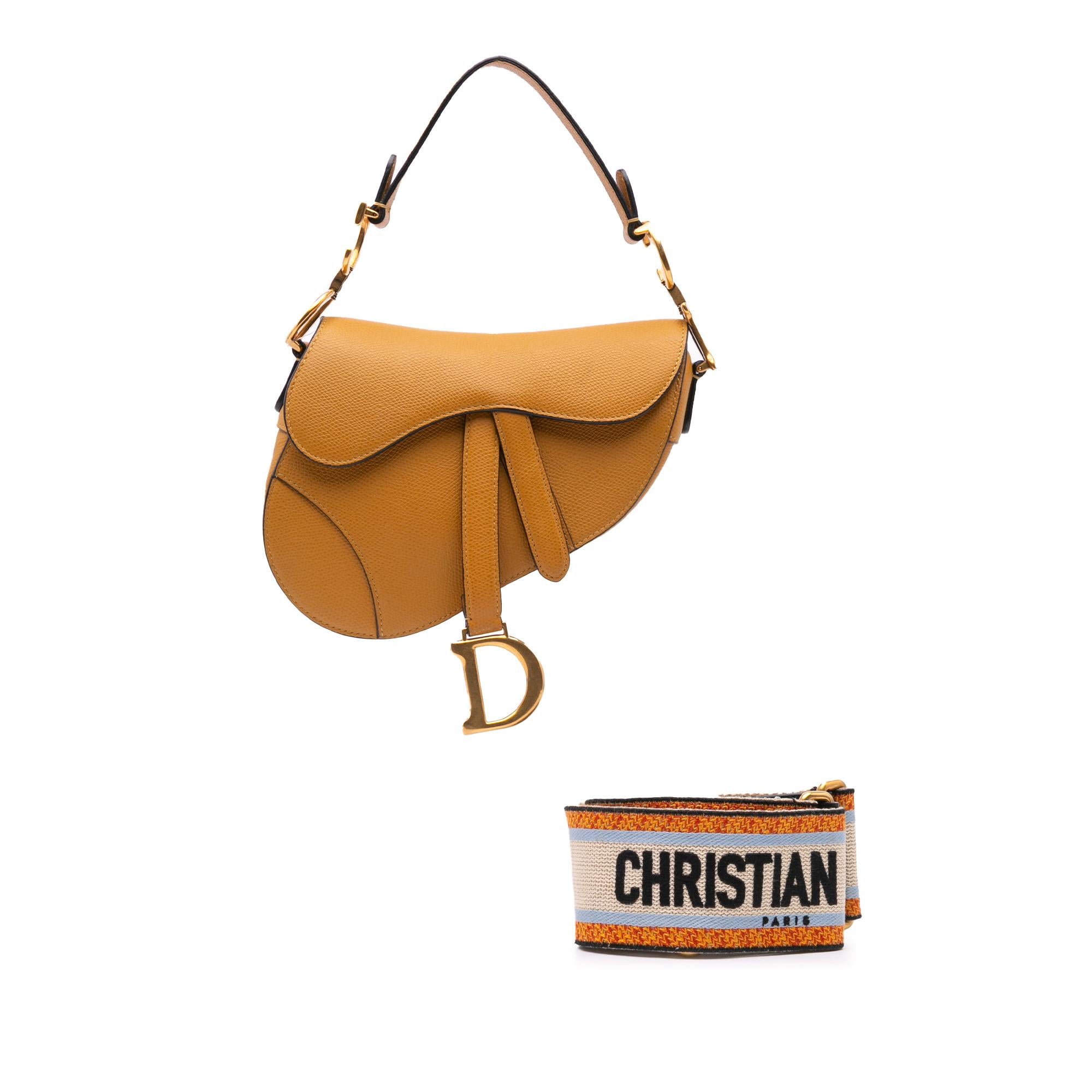 Dior Mini Grained Calfskin Saddle