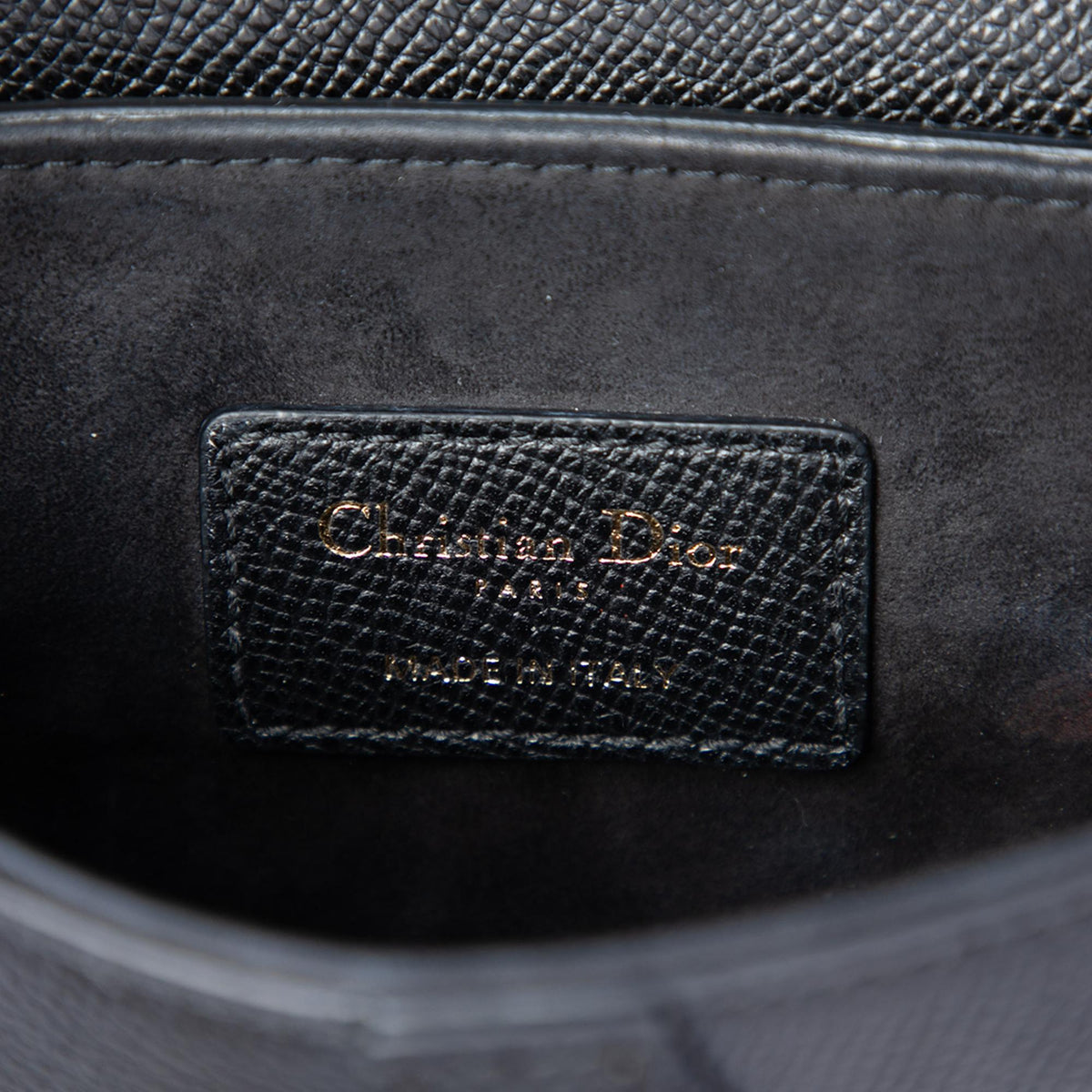 Dior Mini Grained Calfskin Saddle