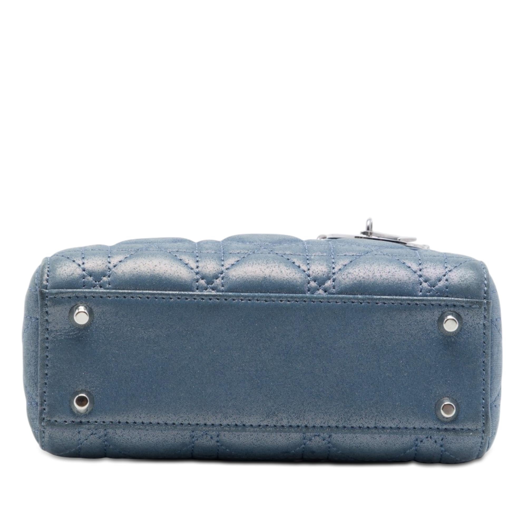 Dior Mini Iridescent Lambskin Cannage Lady Dior