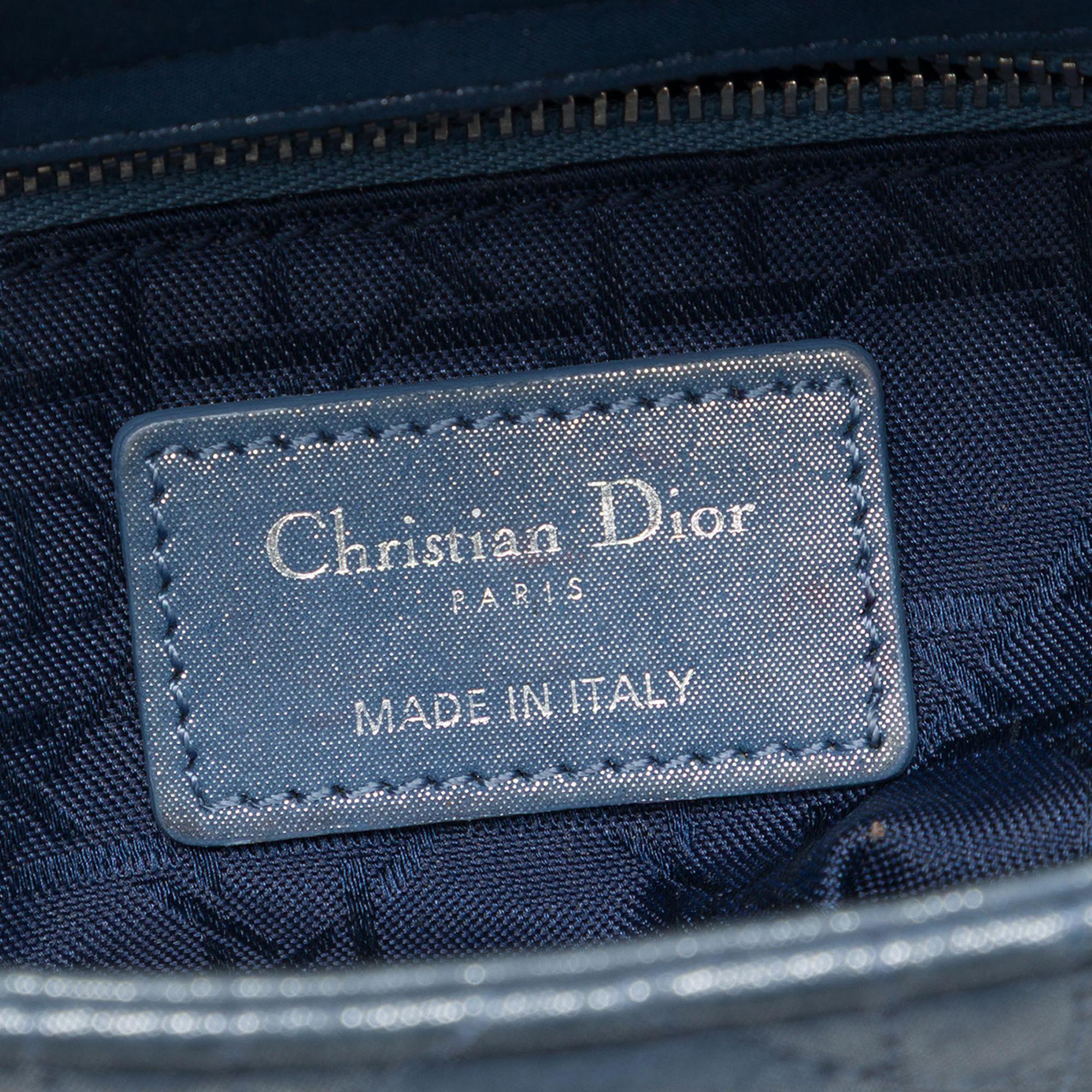 Dior Mini Iridescent Lambskin Cannage Lady Dior
