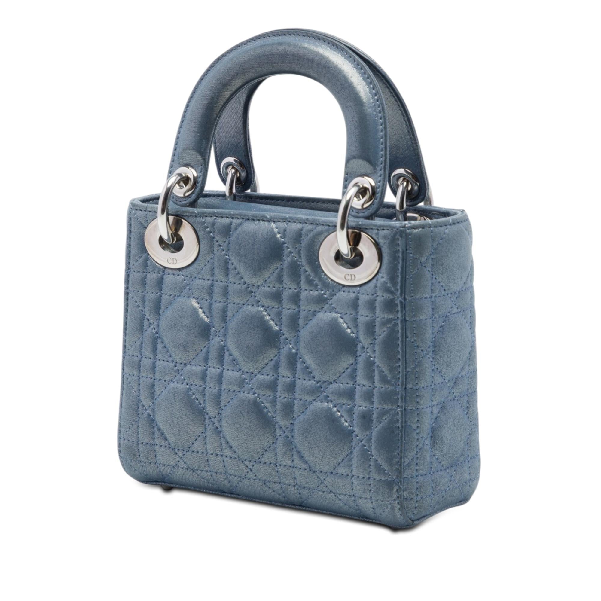 Dior Mini Iridescent Lambskin Cannage Lady Dior
