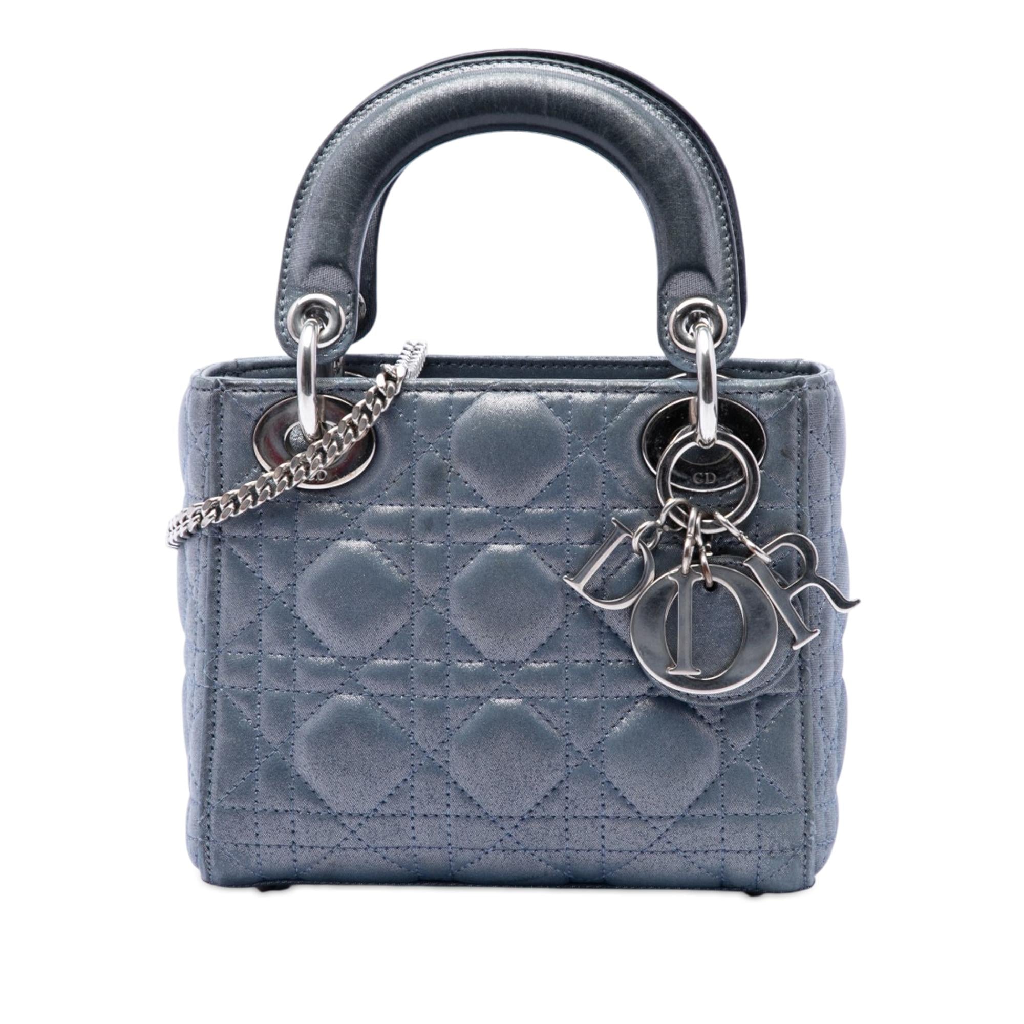 Dior Mini Iridescent Lambskin Cannage Lady Dior