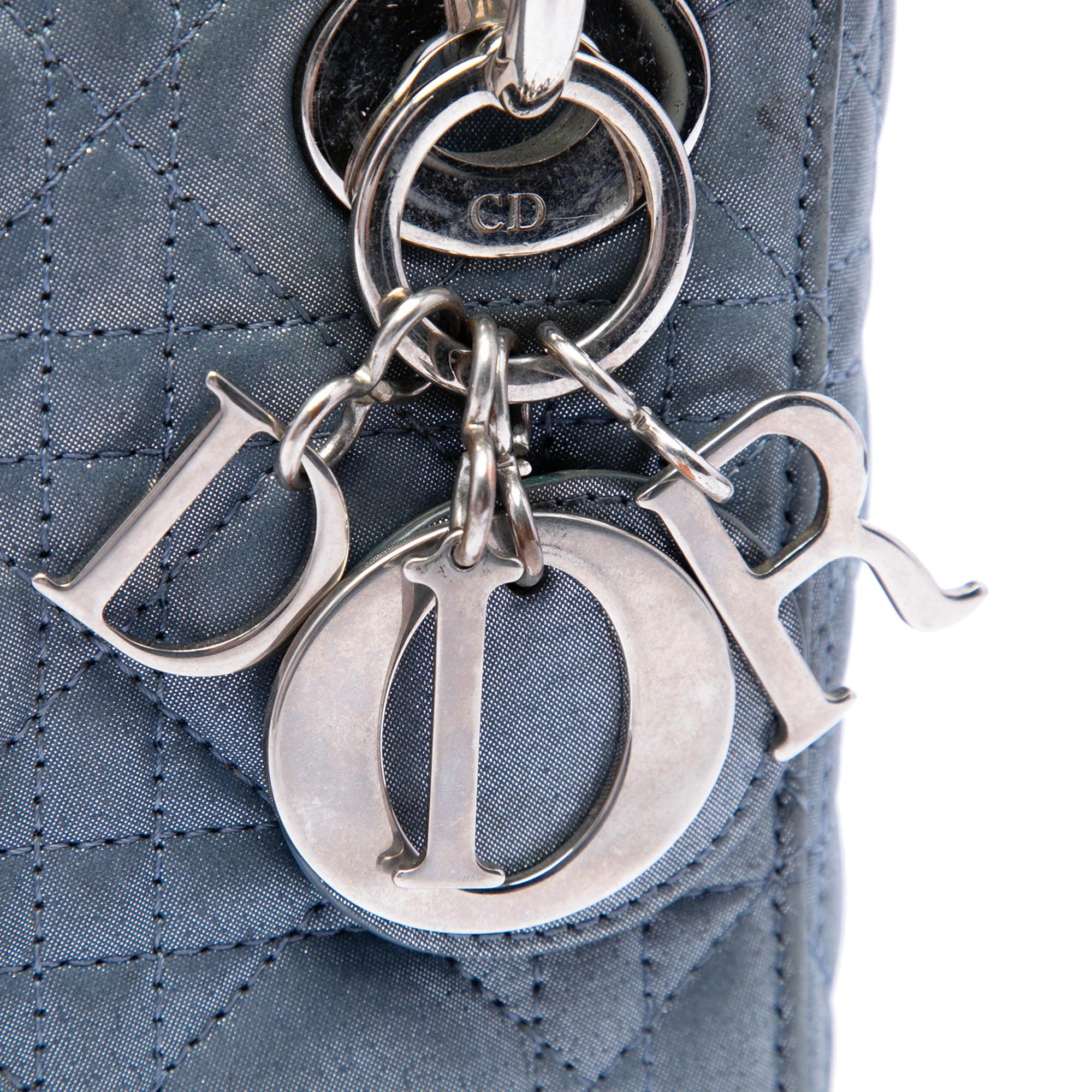 Dior Mini Iridescent Lambskin Cannage Lady Dior