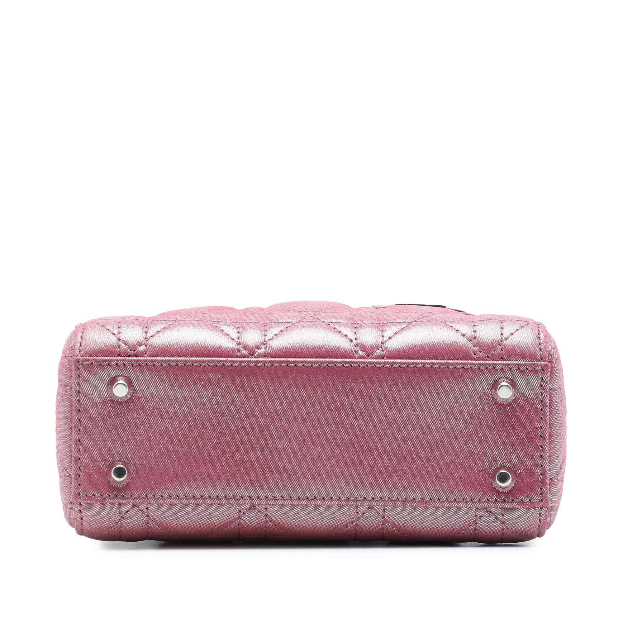 Dior Mini Iridescent Lambskin Cannage Lady Dior