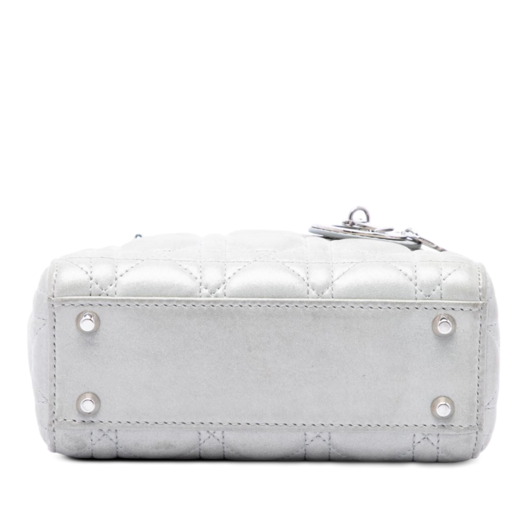 Dior Mini Iridescent Lambskin Cannage Lady Dior