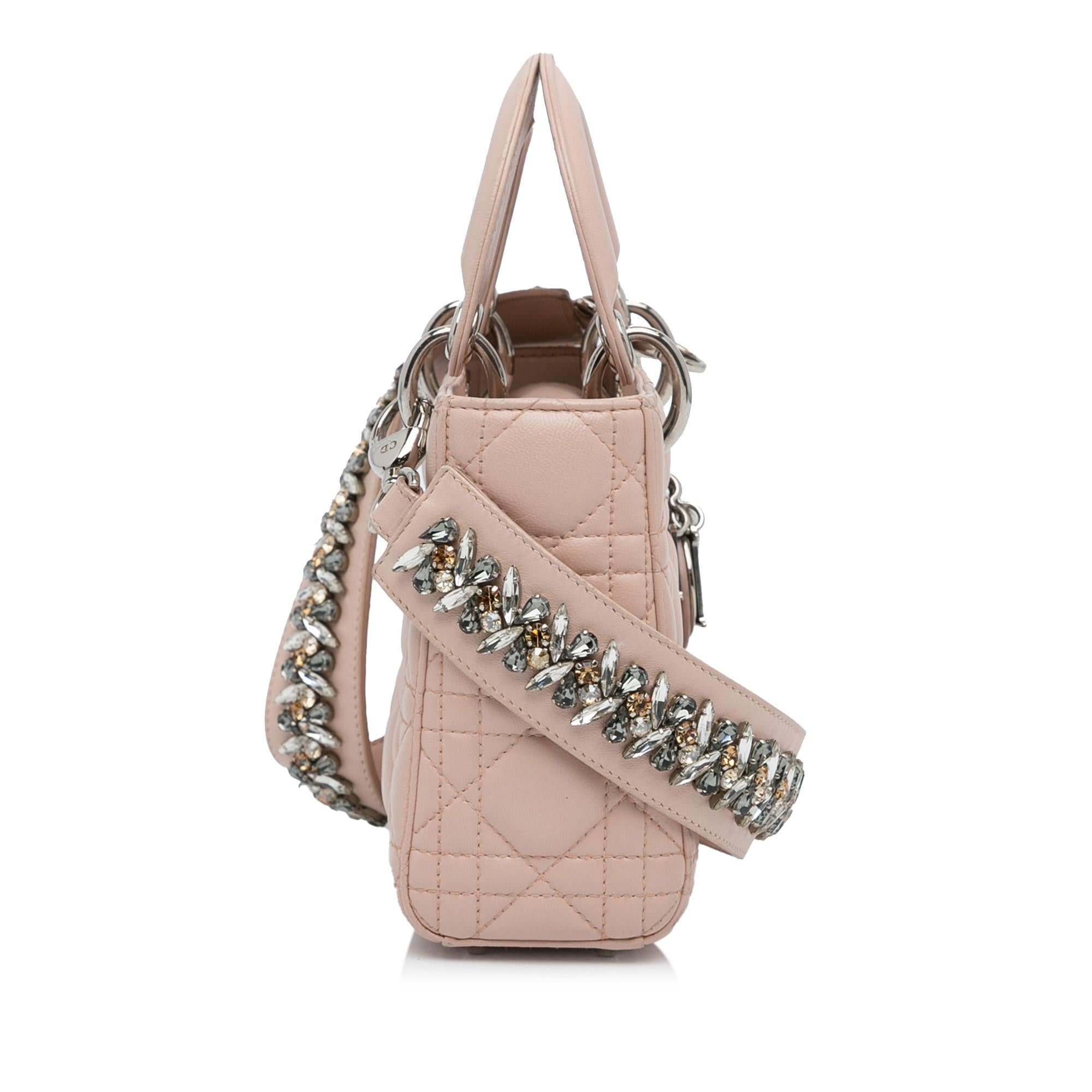 Dior Mini Lambskin Cannage Lady Dior (SHG-6R4OLG)