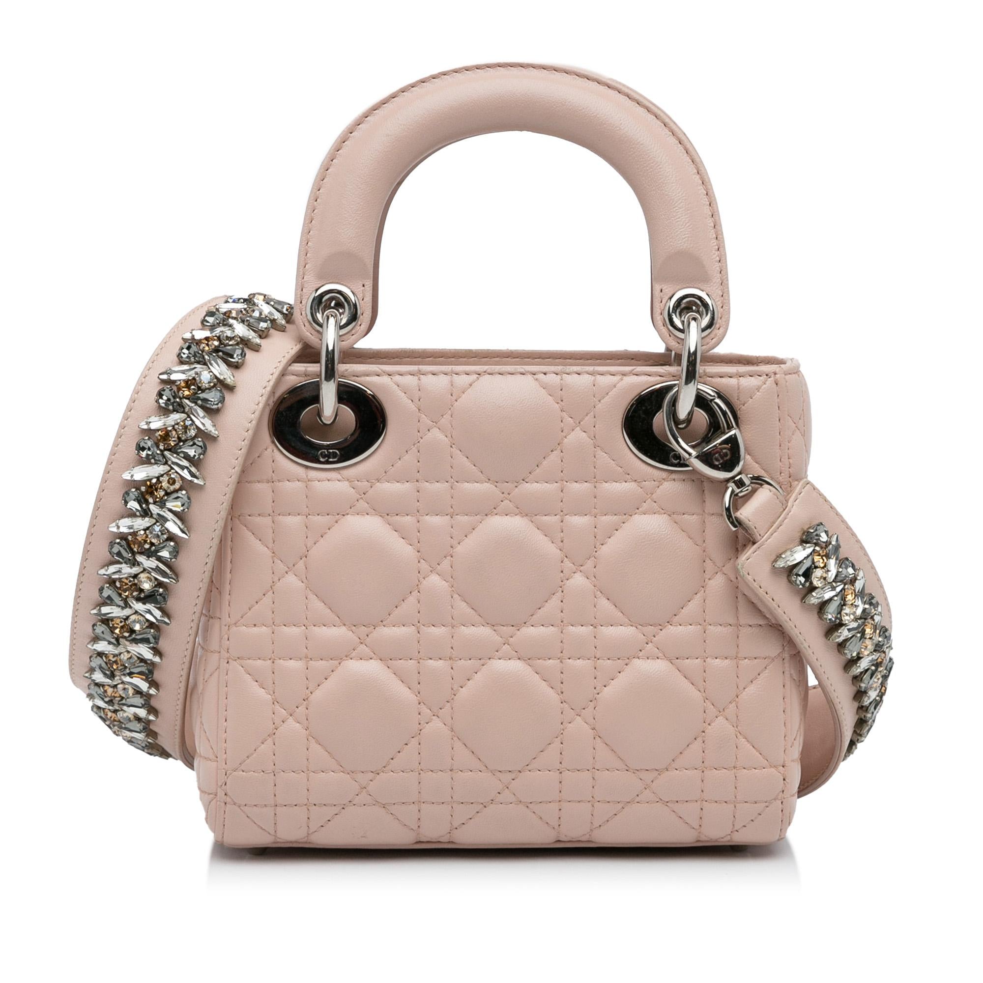Dior Mini Lambskin Cannage Lady Dior (SHG-6R4OLG)
