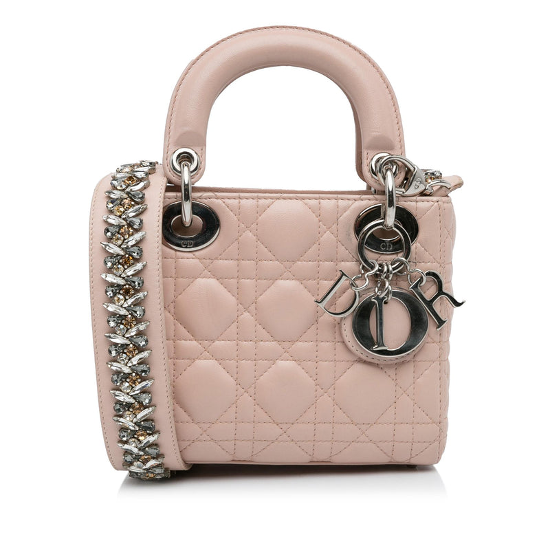 Dior Mini Lambskin Cannage Lady Dior (SHG-6R4OLG)