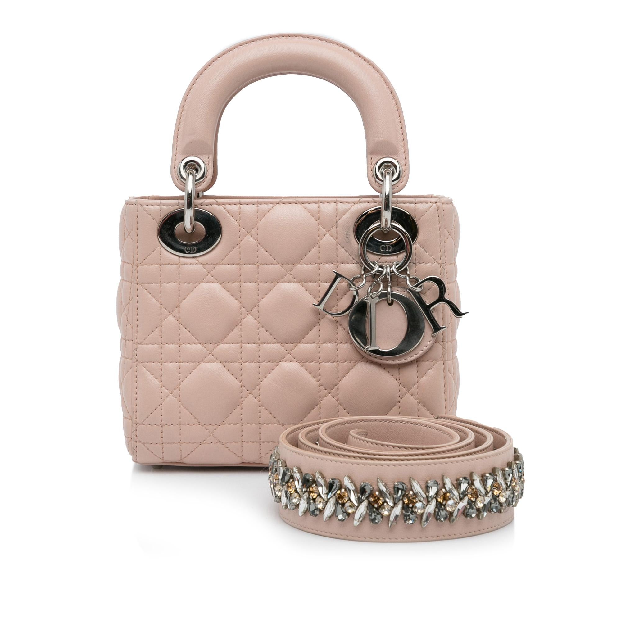 Dior Mini Lambskin Cannage Lady Dior (SHG-6R4OLG)