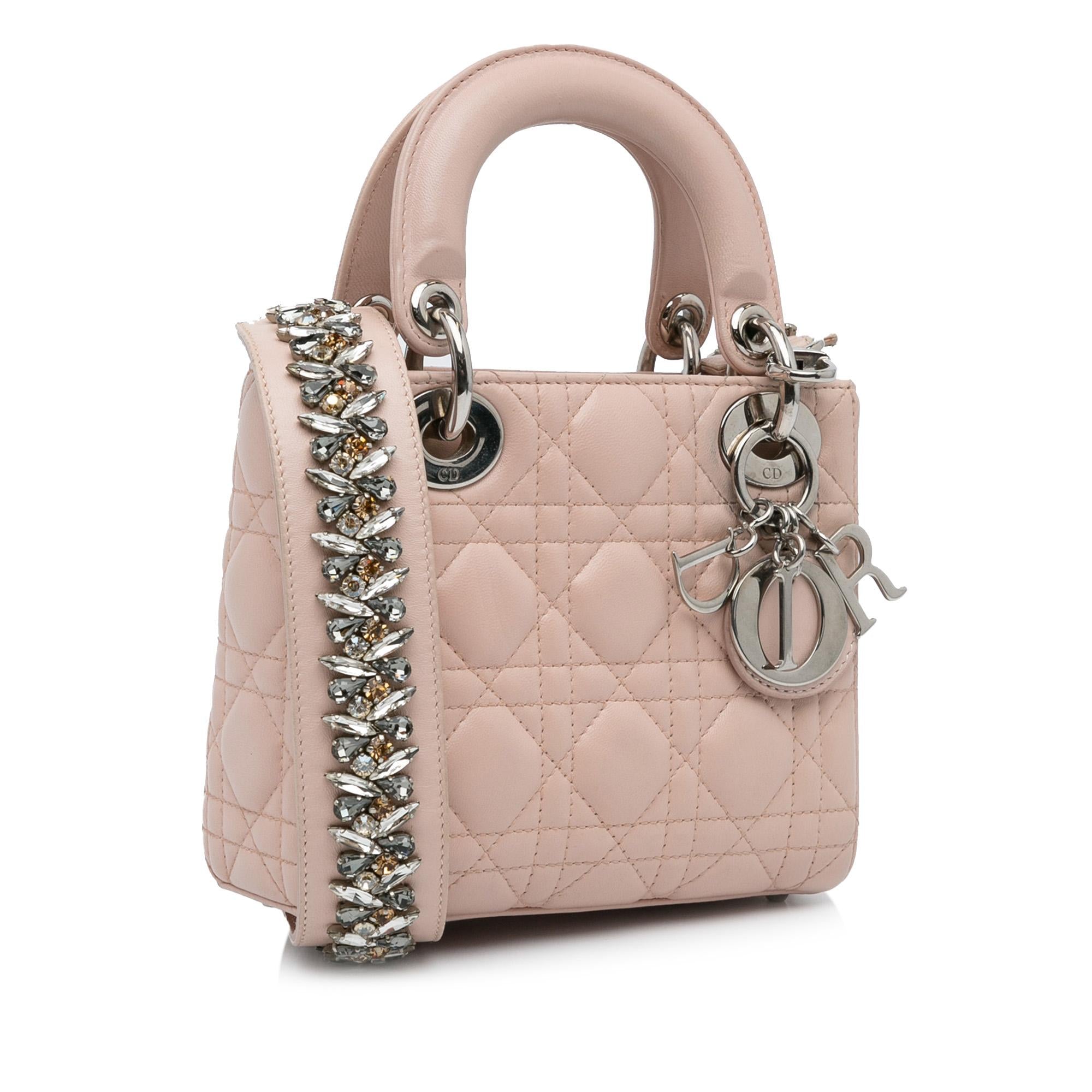 Dior Mini Lambskin Cannage Lady Dior (SHG-6R4OLG)