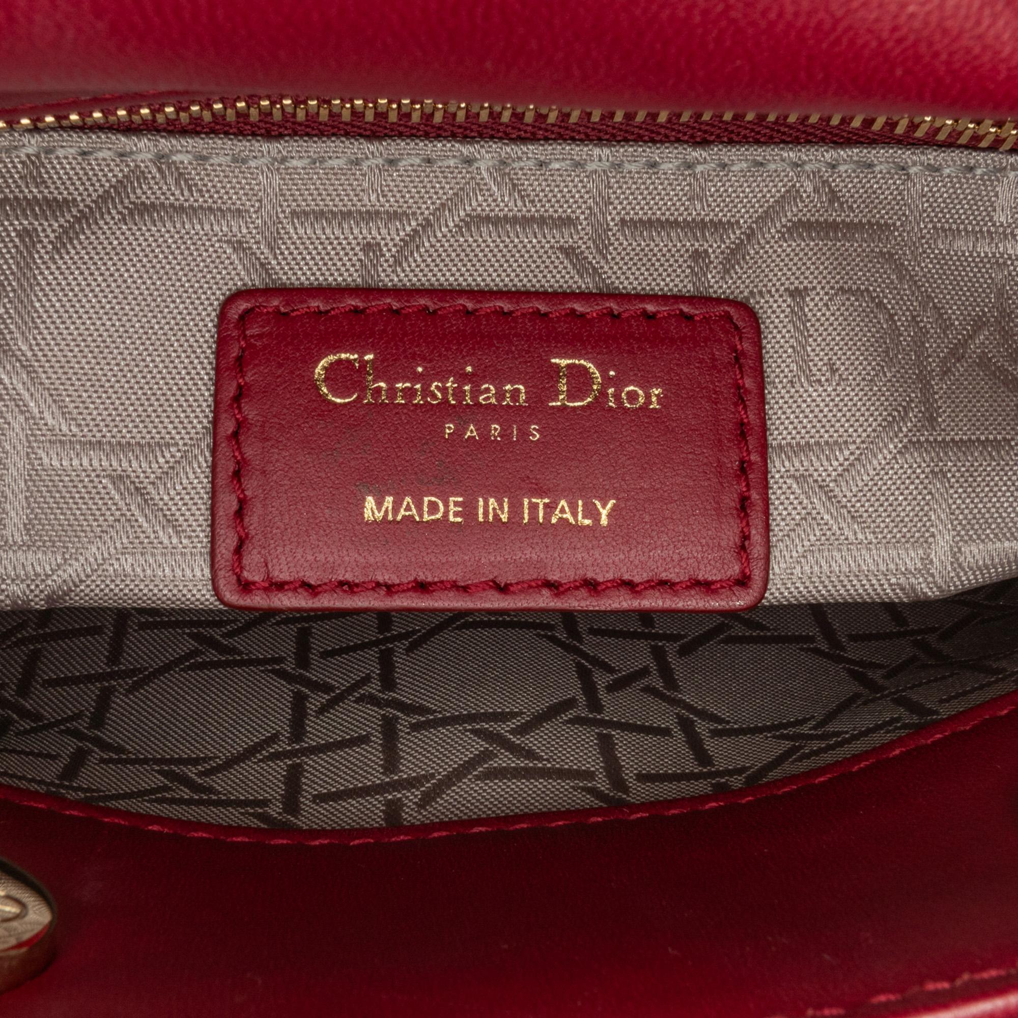 Dior Mini Lambskin Cannage Lady Dior (SHG-xICbLi)