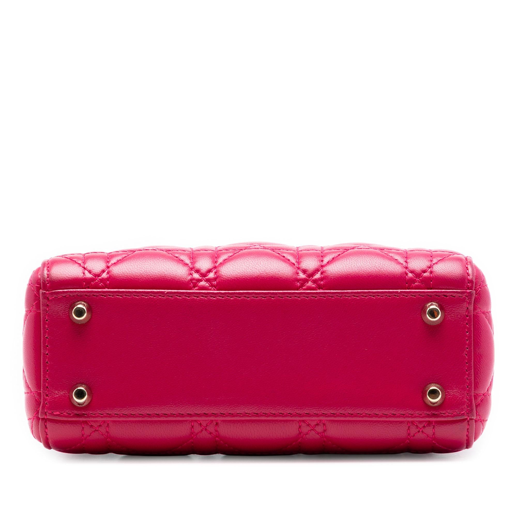 Dior Mini Lambskin Cannage Lady Dior