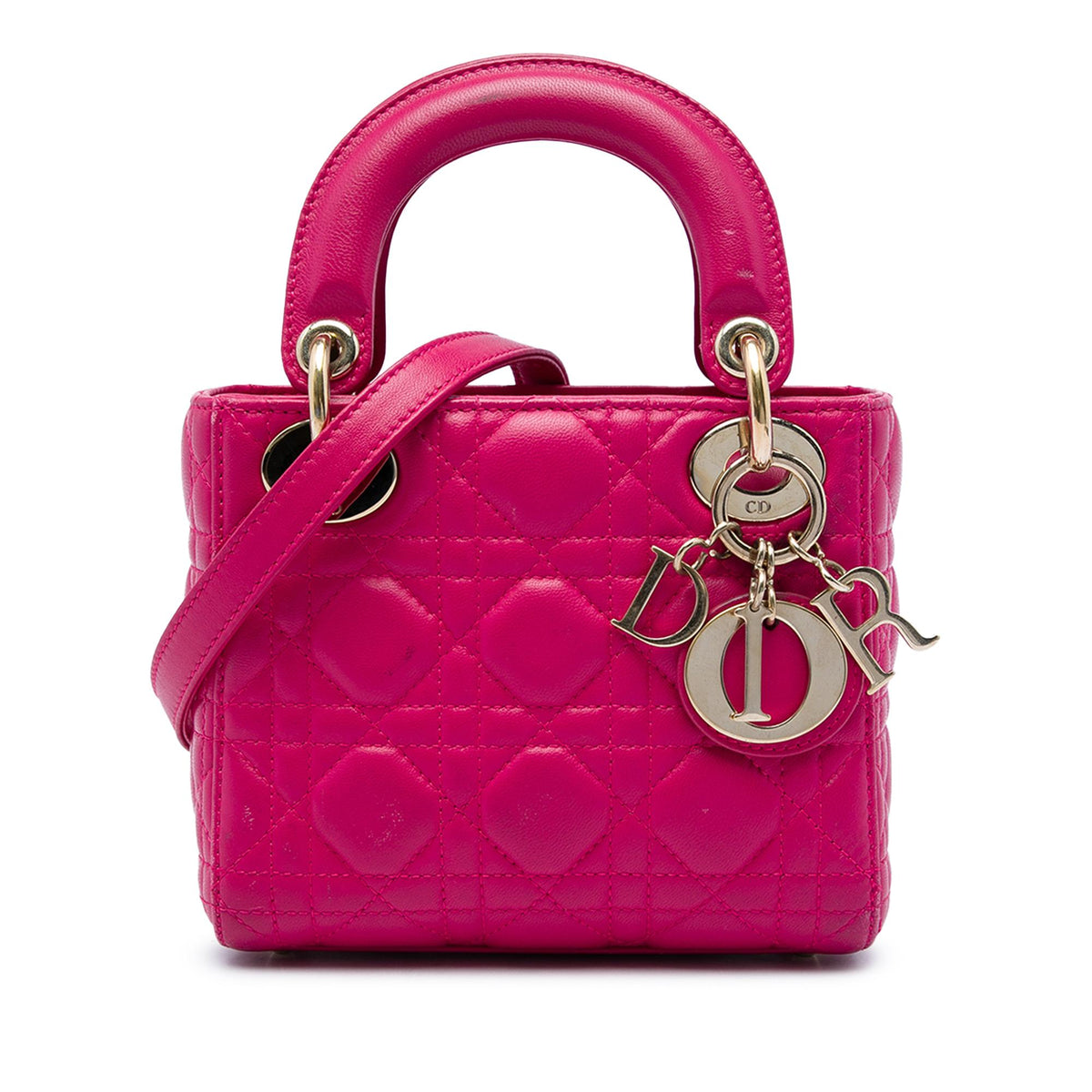 Dior Mini Lambskin Cannage Lady Dior