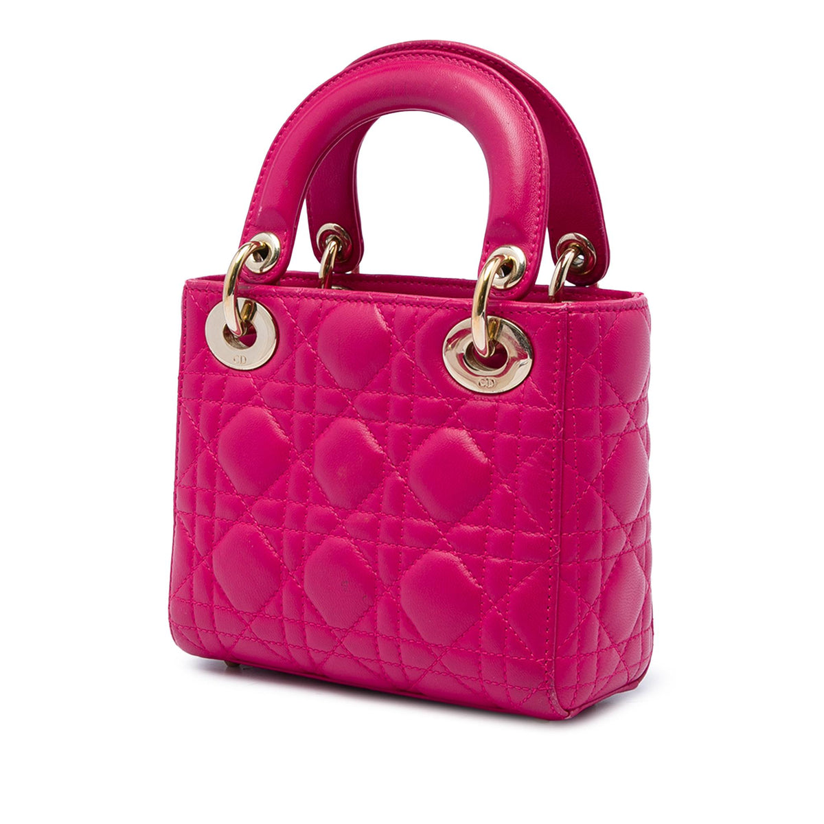 Dior Mini Lambskin Cannage Lady Dior