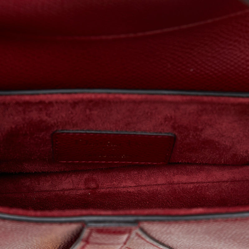 Dior Mini Leather Saddle Bag (SHG-n1dLDu)