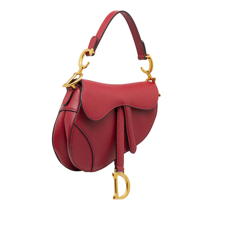Dior Mini Leather Saddle Bag (SHG-n1dLDu)