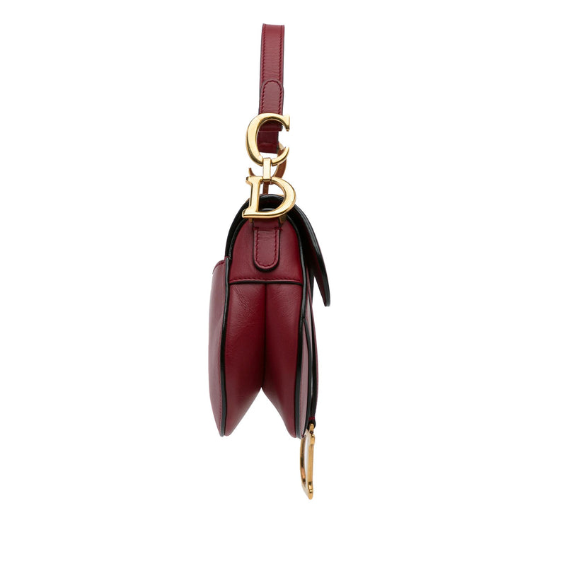Dior Mini Leather Saddle Bag (SHG-1hjBOQ)