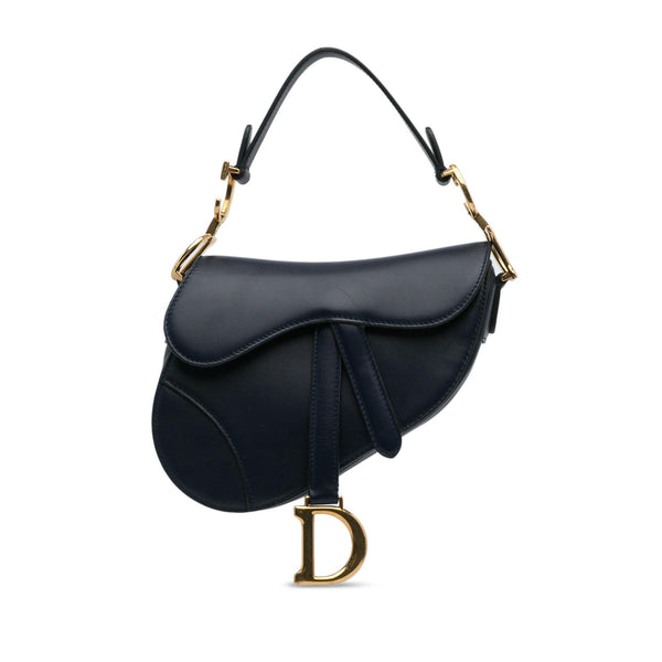 Dior Mini Leather Saddle Bag (SHG-I7iWRo)